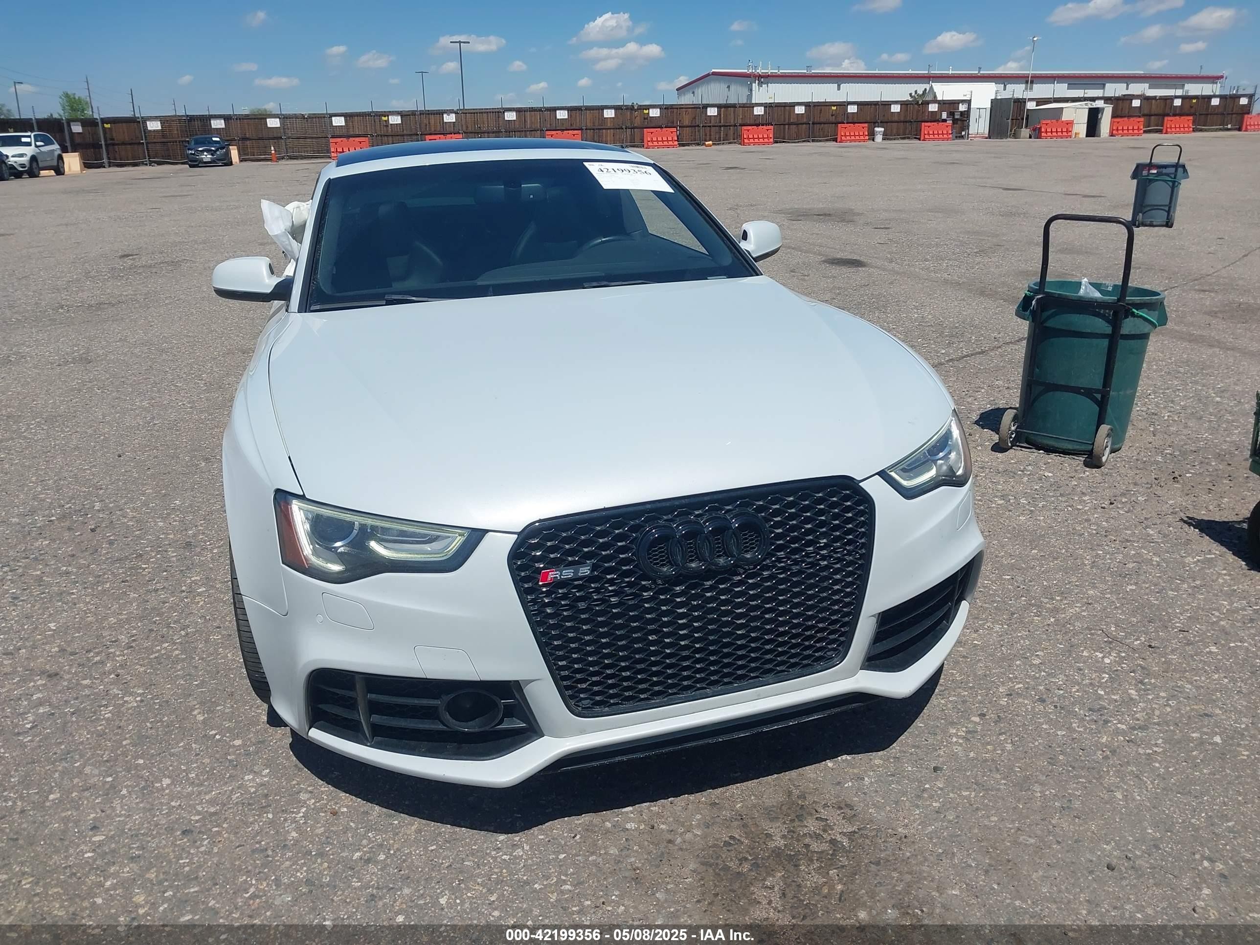 2014 Audi Rs 5 4.2 White vin: WUAC6AFR0EA901543