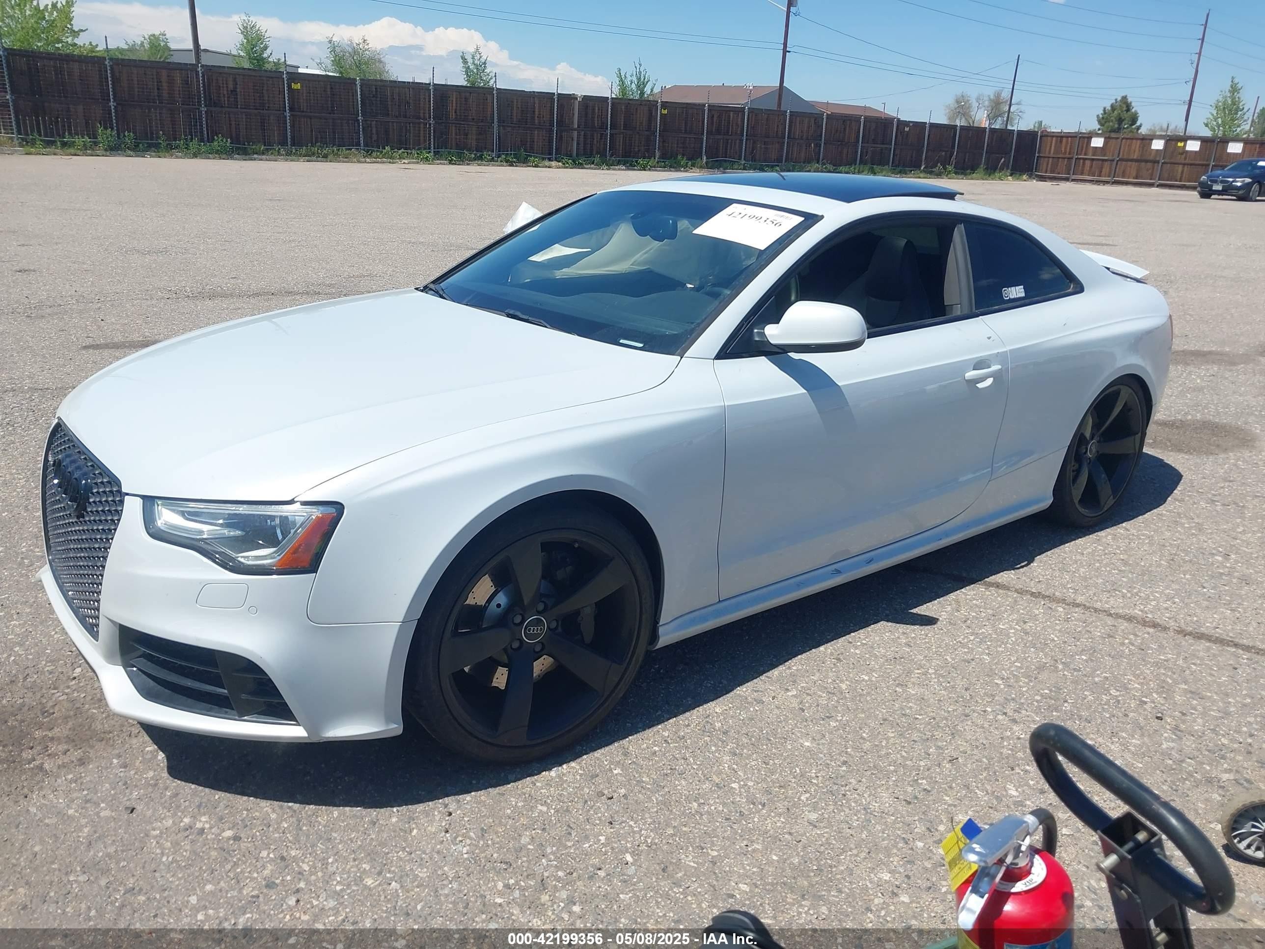 2014 Audi Rs 5 4.2 White vin: WUAC6AFR0EA901543