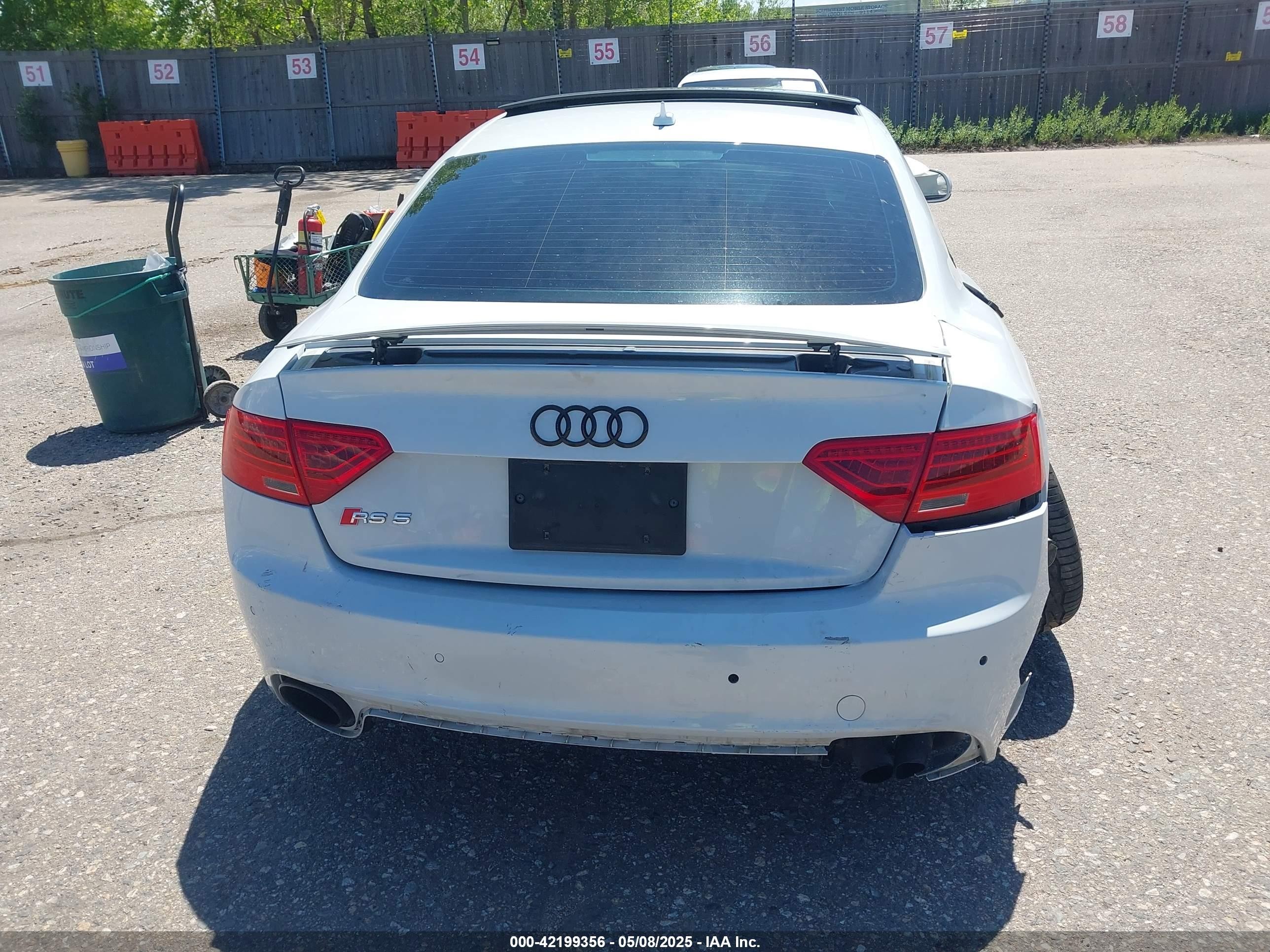 2014 Audi Rs 5 4.2 White vin: WUAC6AFR0EA901543