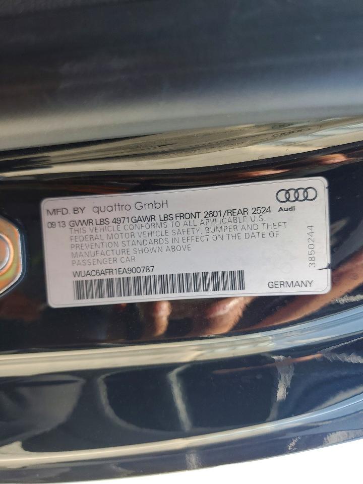 2014 Audi Rs5 Black vin: WUAC6AFR1EA900787