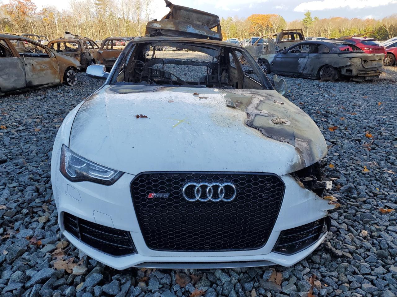 2014 Audi Rs5 White vin: WUAC6AFR1EA902202
