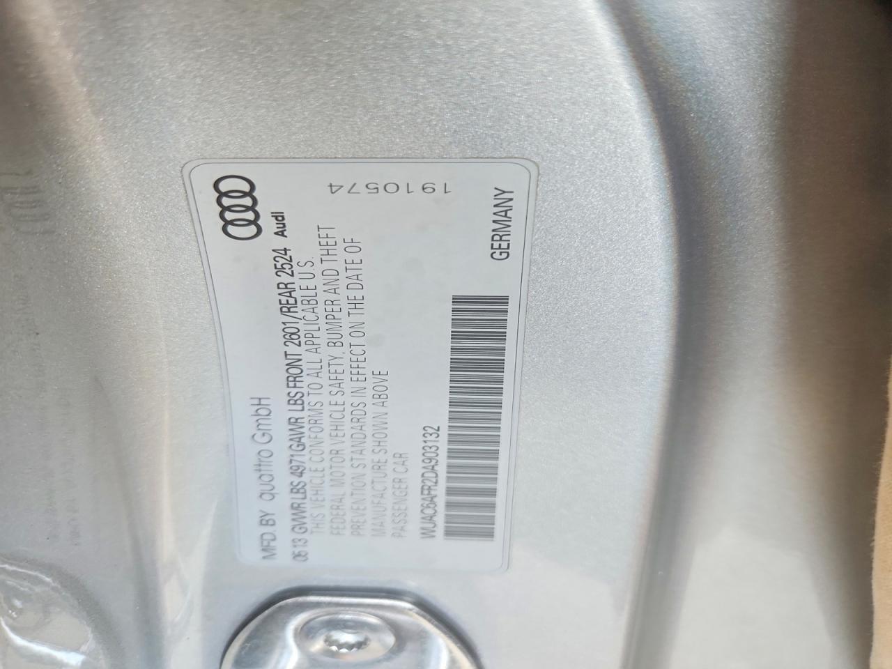 2013 Audi Rs5 Silver vin: WUAC6AFR2DA903132