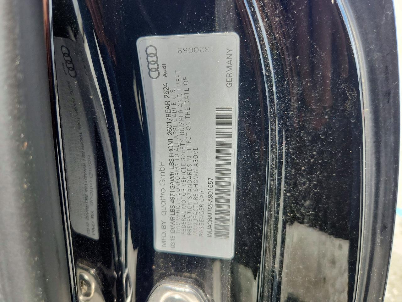 2015 Audi Rs5 Black vin: WUAC6AFR2FA901657