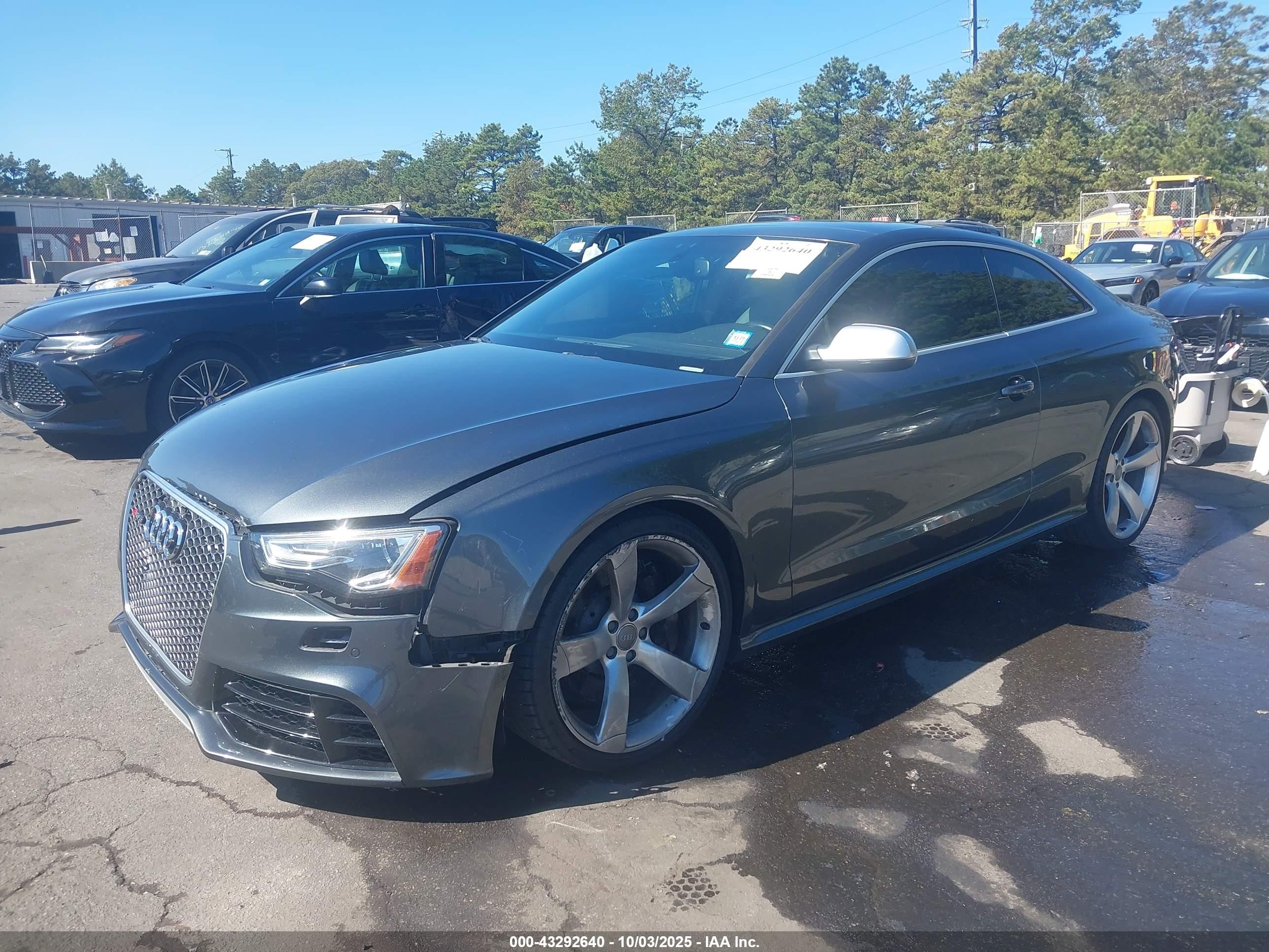 2014 Audi Rs 5 4.2 Gray vin: WUAC6AFR3EA900502