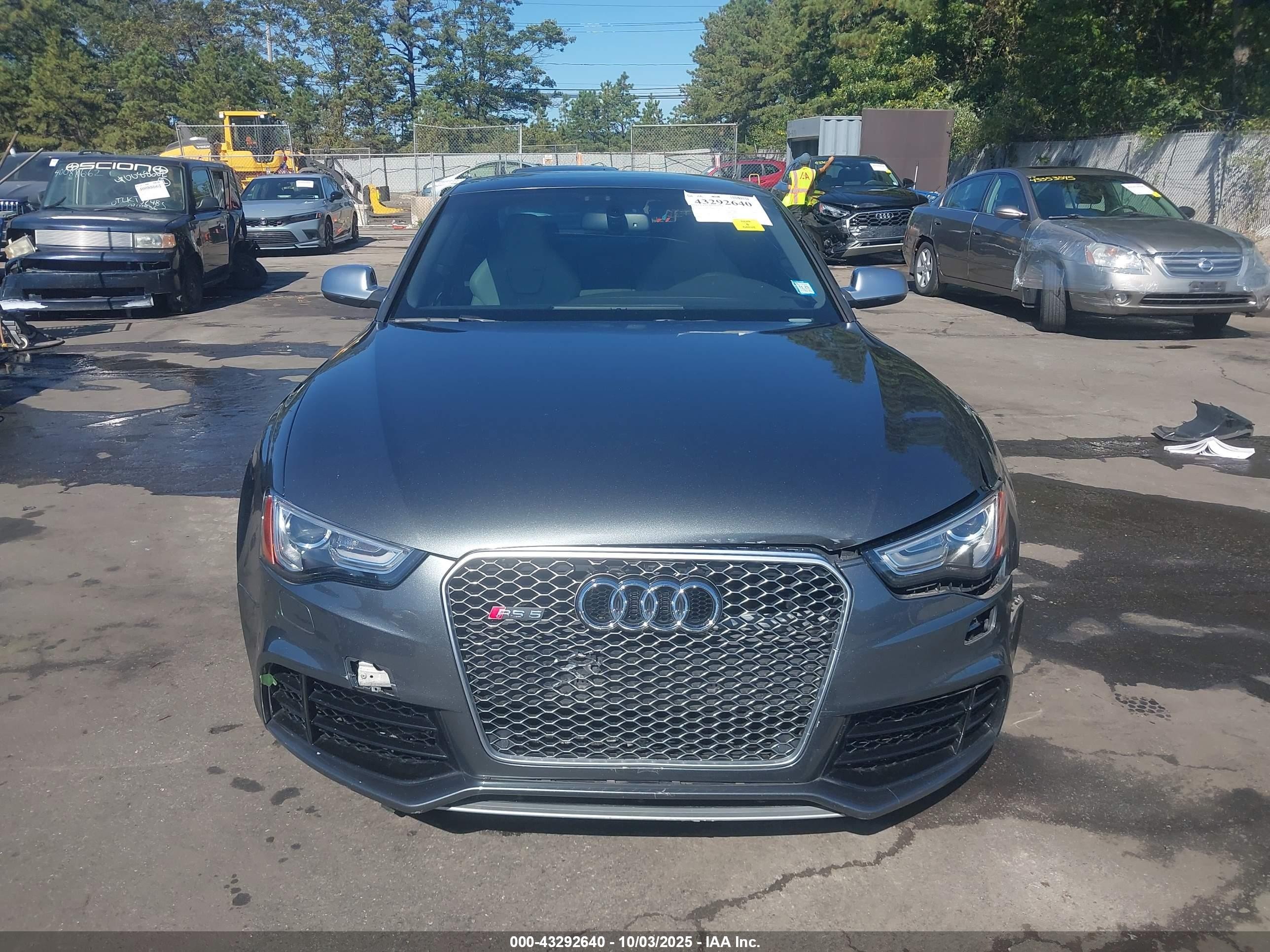 2014 Audi Rs 5 4.2 Gray vin: WUAC6AFR3EA900502
