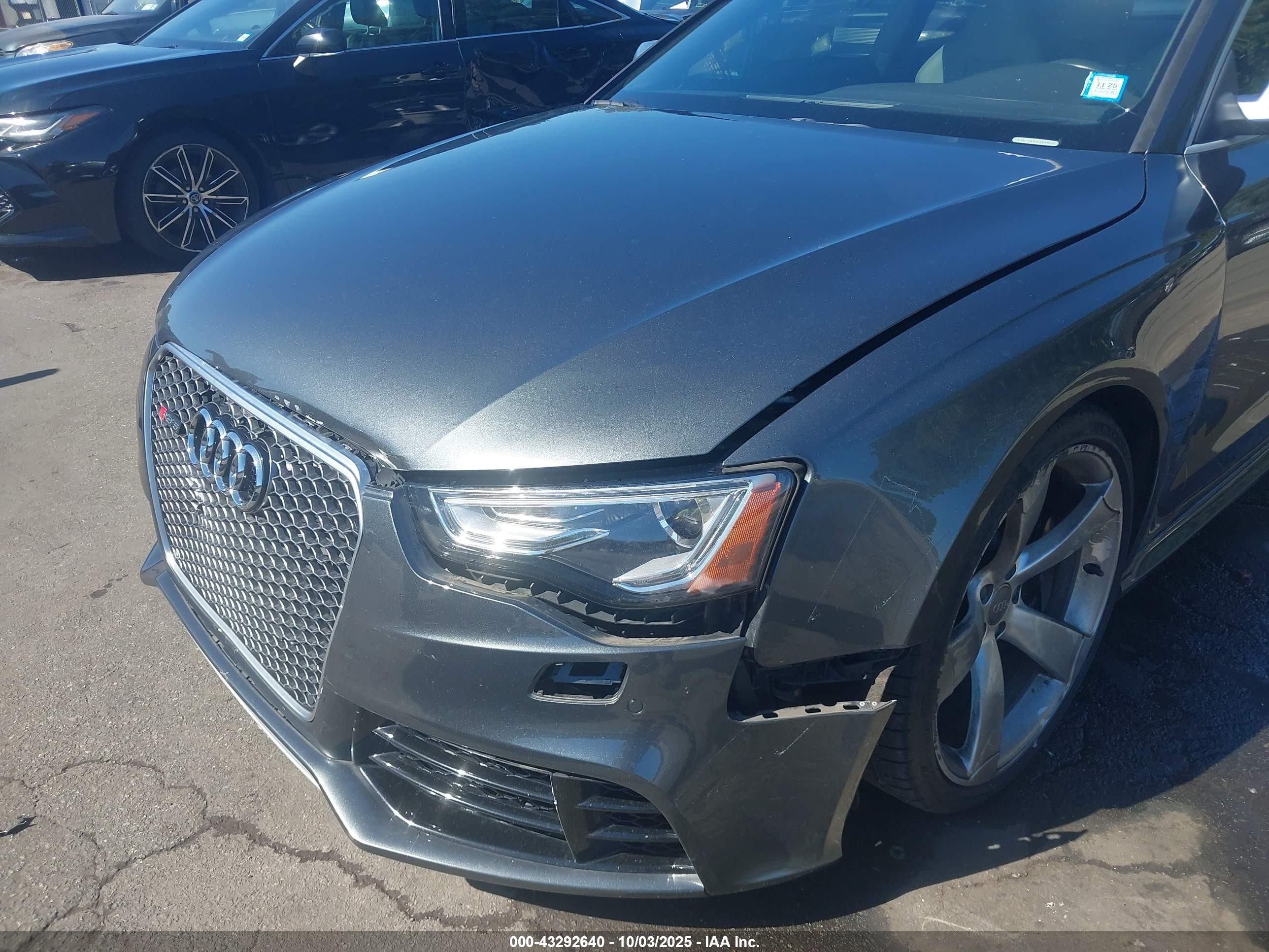 2014 Audi Rs 5 4.2 Gray vin: WUAC6AFR3EA900502