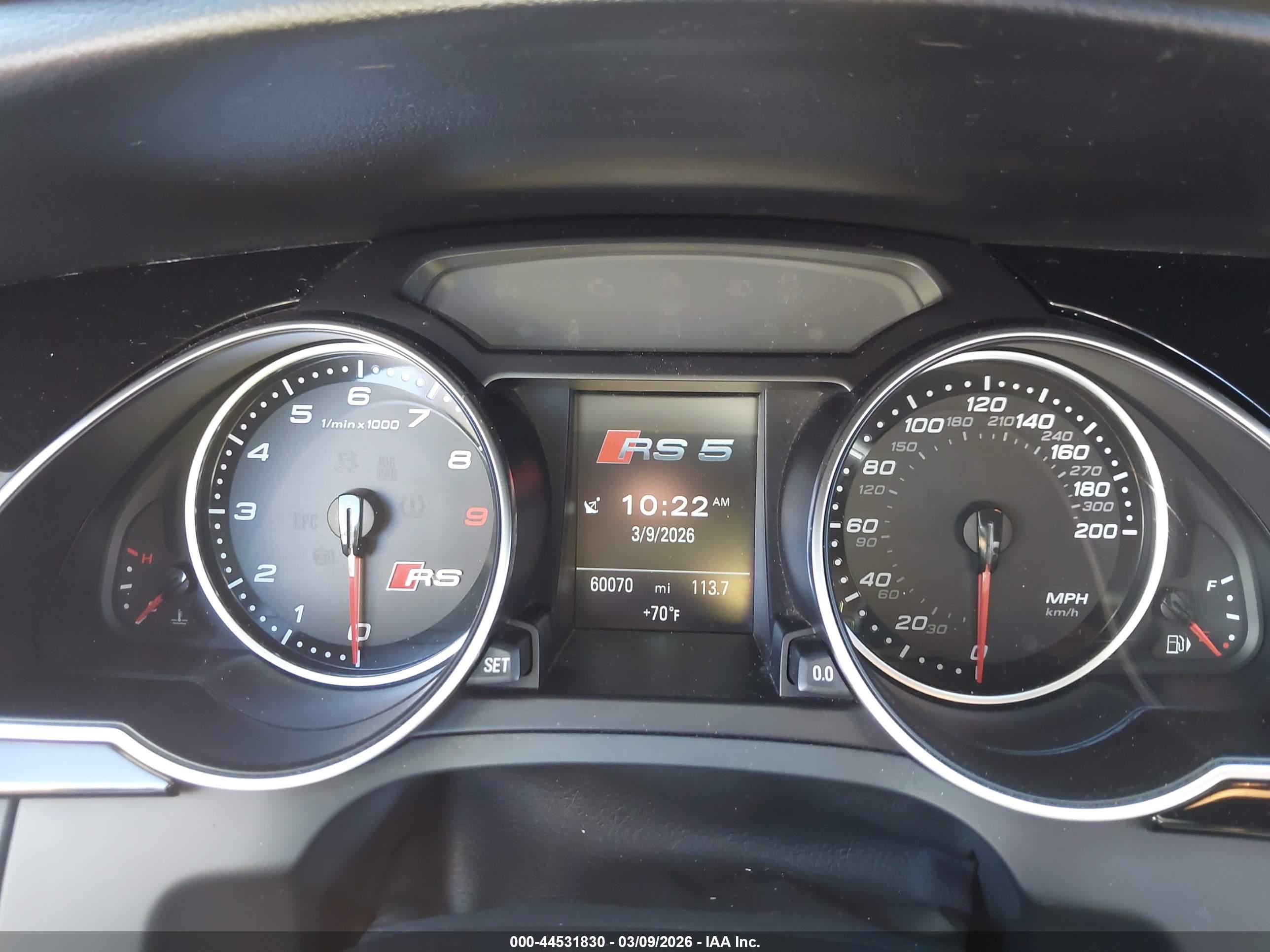 2014 Audi Rs 5 4.2 Gray vin: WUAC6AFR4EA900251