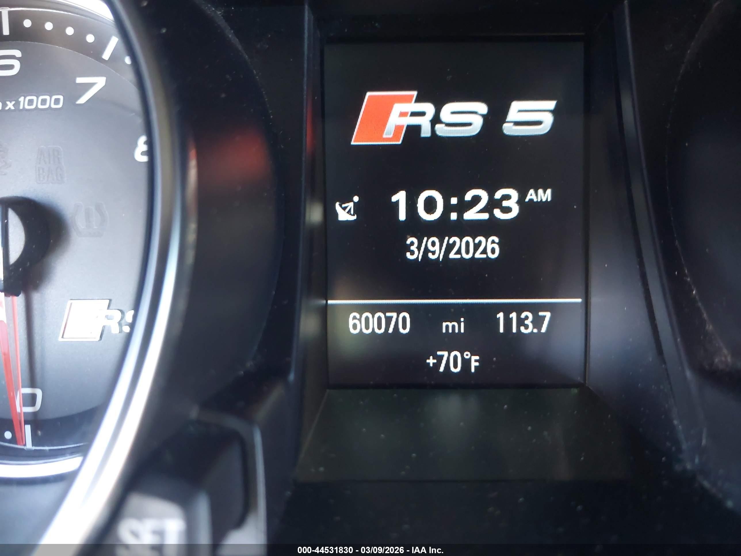 2014 Audi Rs 5 4.2 Gray vin: WUAC6AFR4EA900251