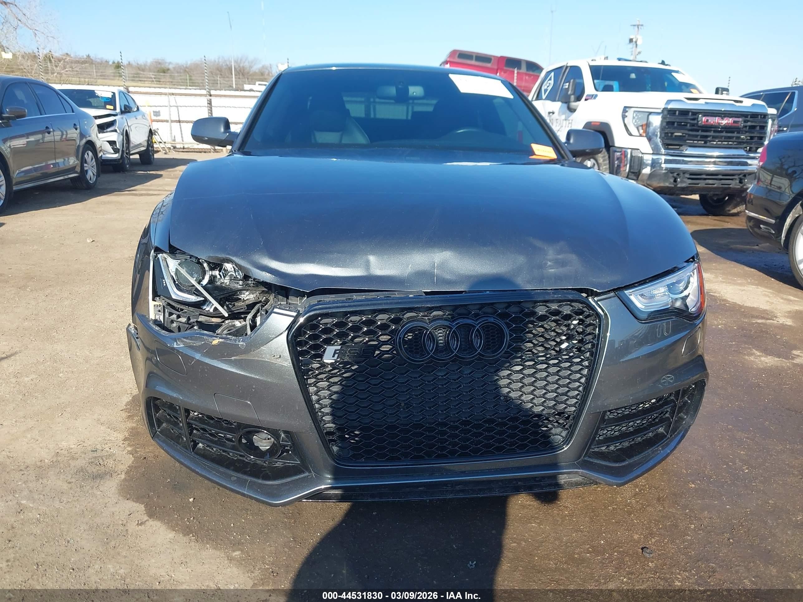 2014 Audi Rs 5 4.2 Gray vin: WUAC6AFR4EA900251