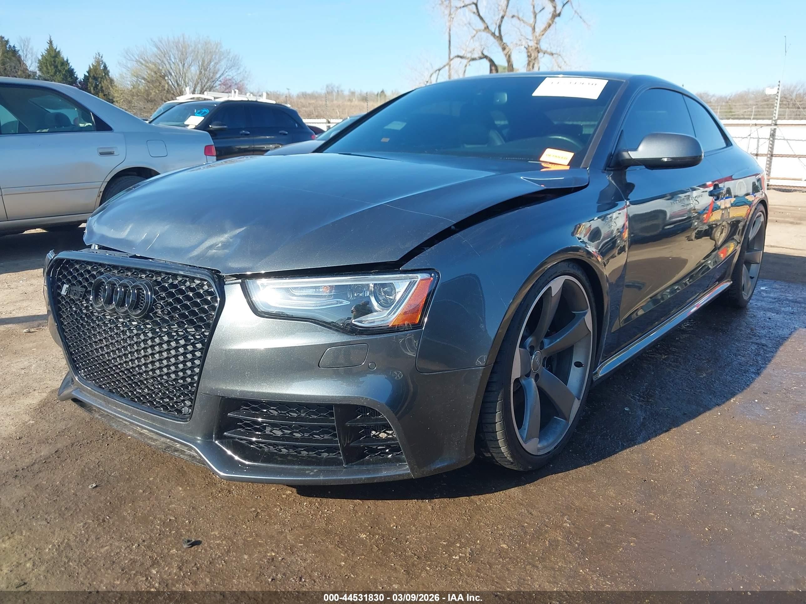 2014 Audi Rs 5 4.2 Gray vin: WUAC6AFR4EA900251