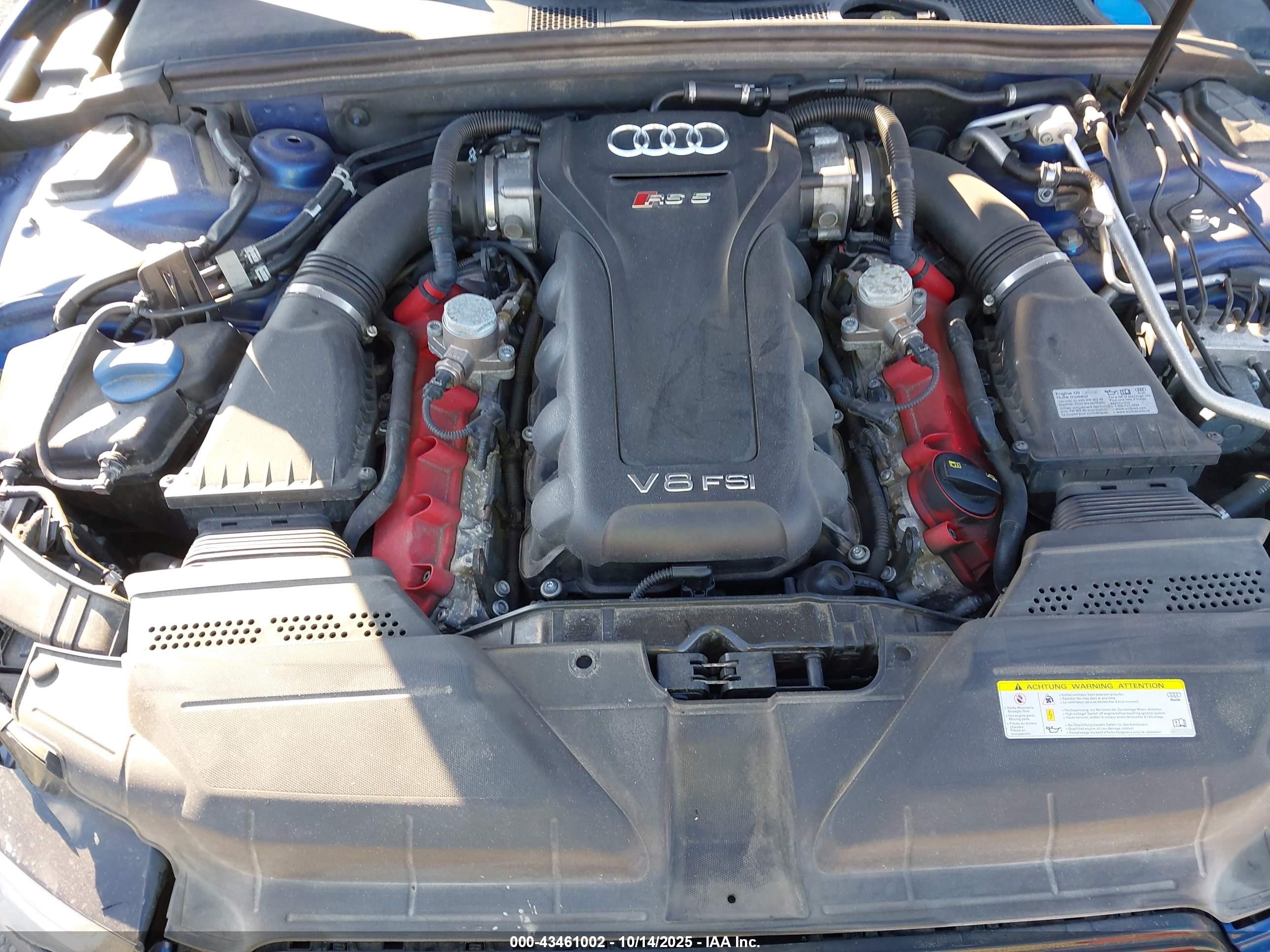 2014 Audi Rs 5 4.2 Синий vin: WUAC6AFR4EA900590