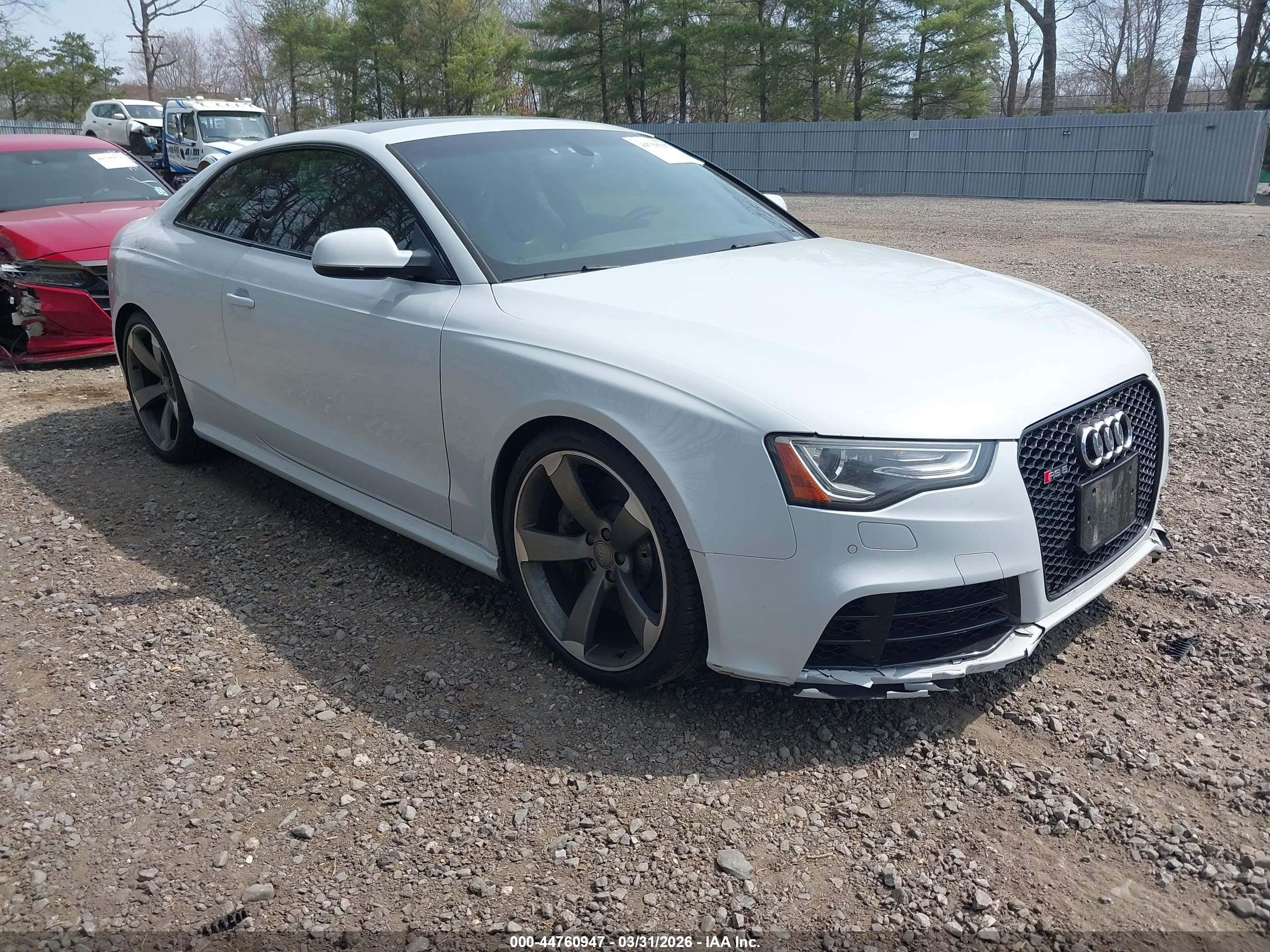2014 Audi Rs 5 4.2 White vin: WUAC6AFR6EA900283