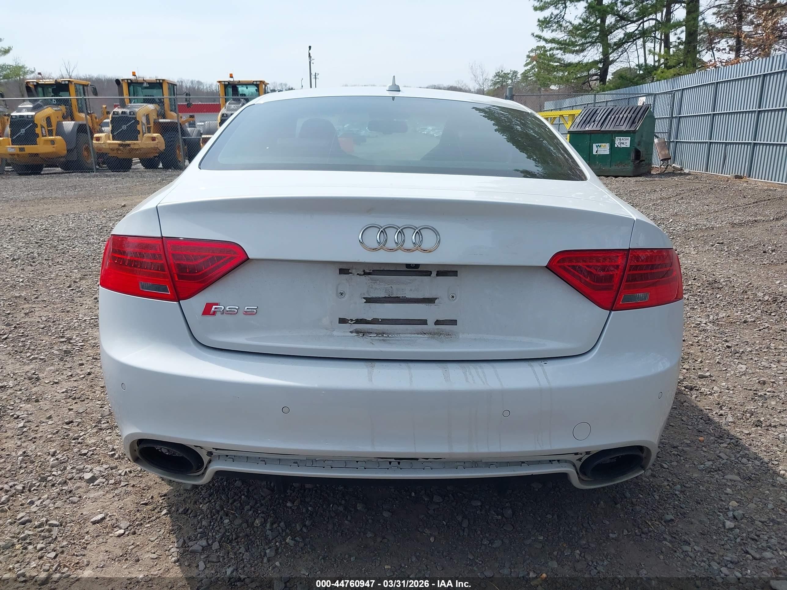 2014 Audi Rs 5 4.2 White vin: WUAC6AFR6EA900283