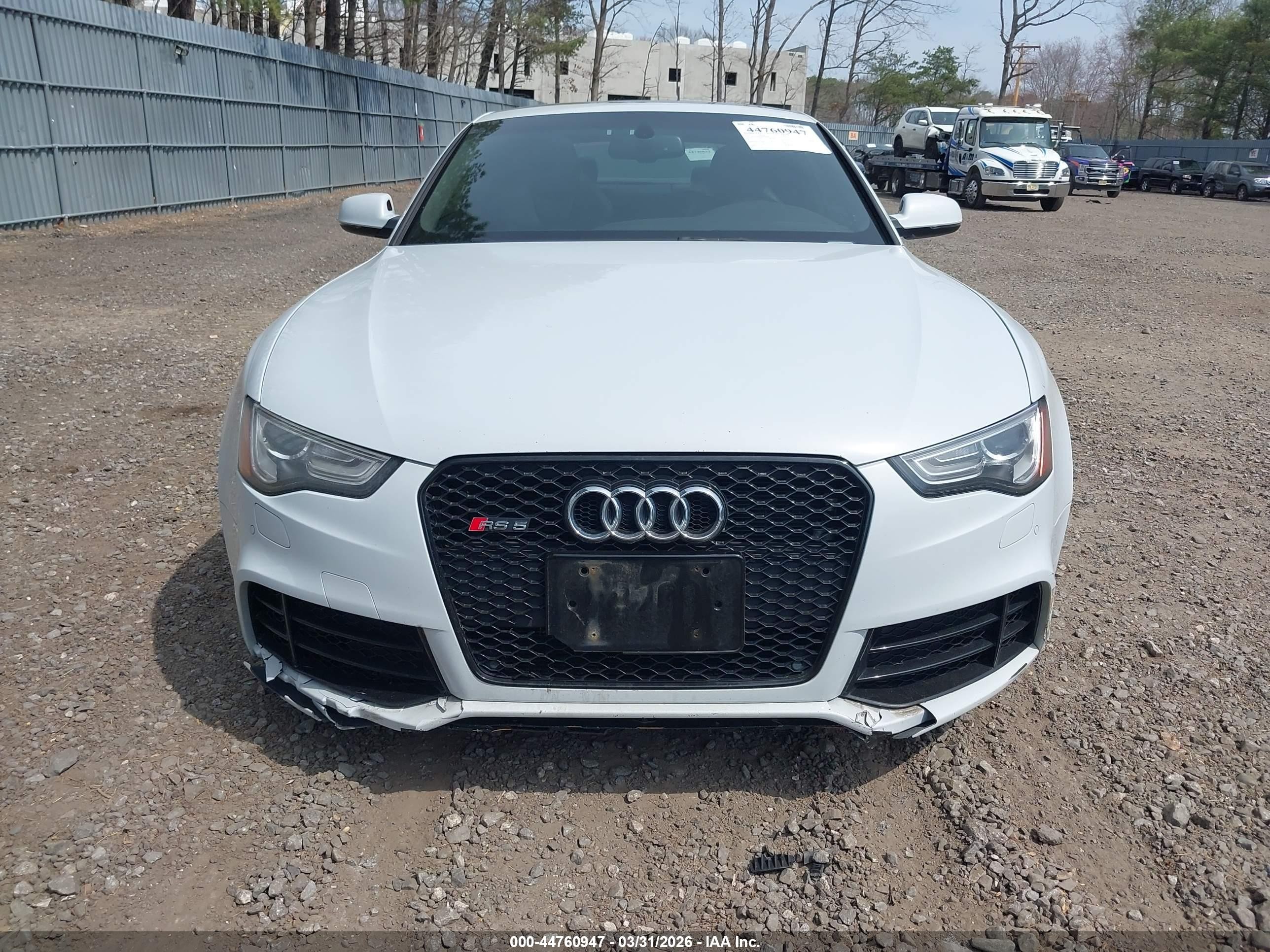 2014 Audi Rs 5 4.2 White vin: WUAC6AFR6EA900283