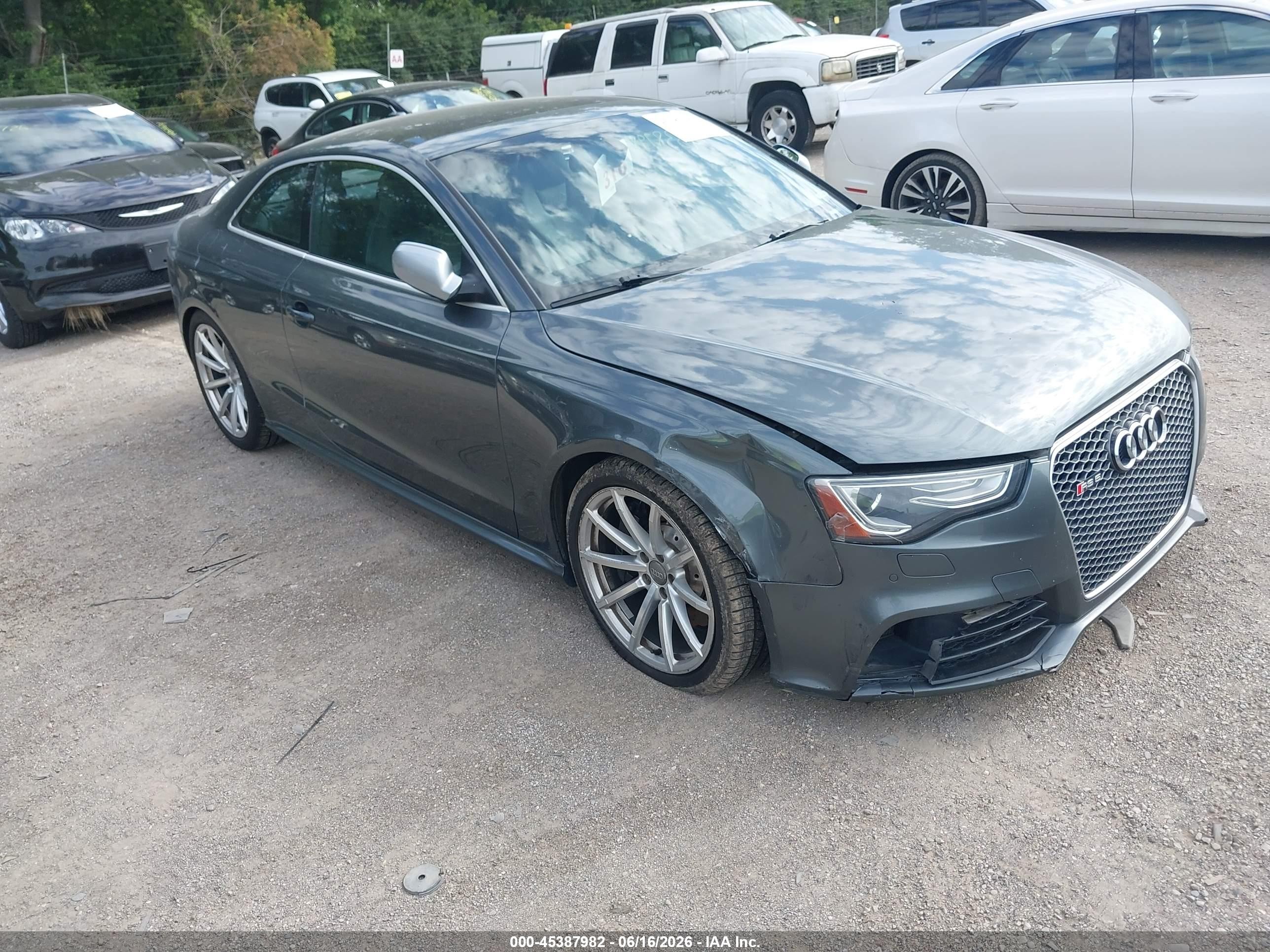 2013 Audi Rs 5 4.2 Gray vin: WUAC6AFR7DA900985