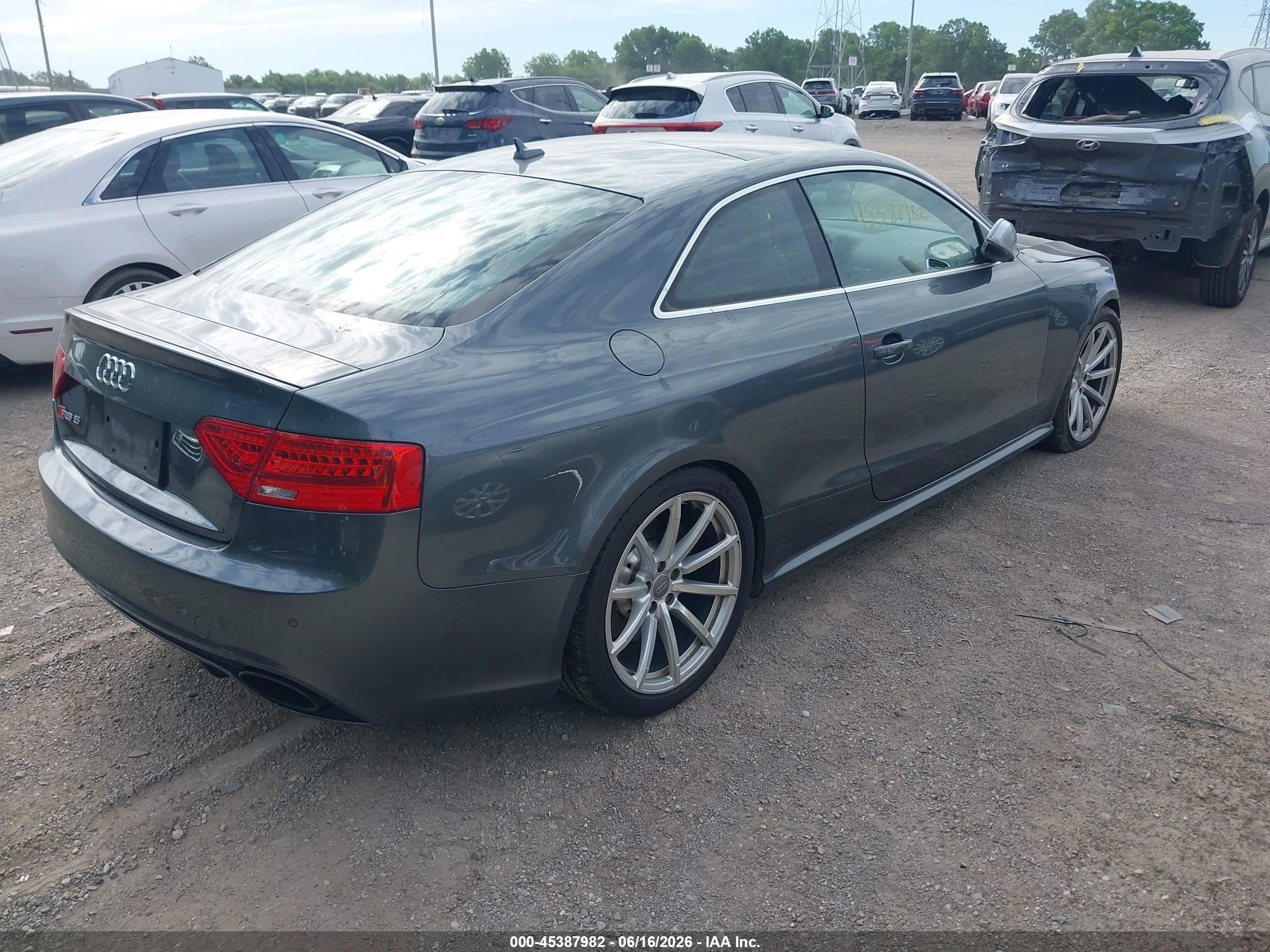 2013 Audi Rs 5 4.2 Gray vin: WUAC6AFR7DA900985