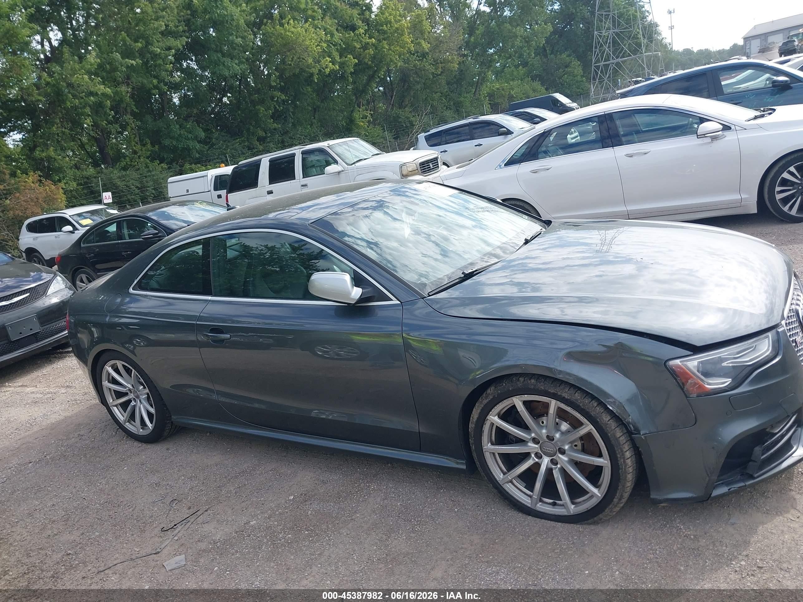 2013 Audi Rs 5 4.2 Gray vin: WUAC6AFR7DA900985