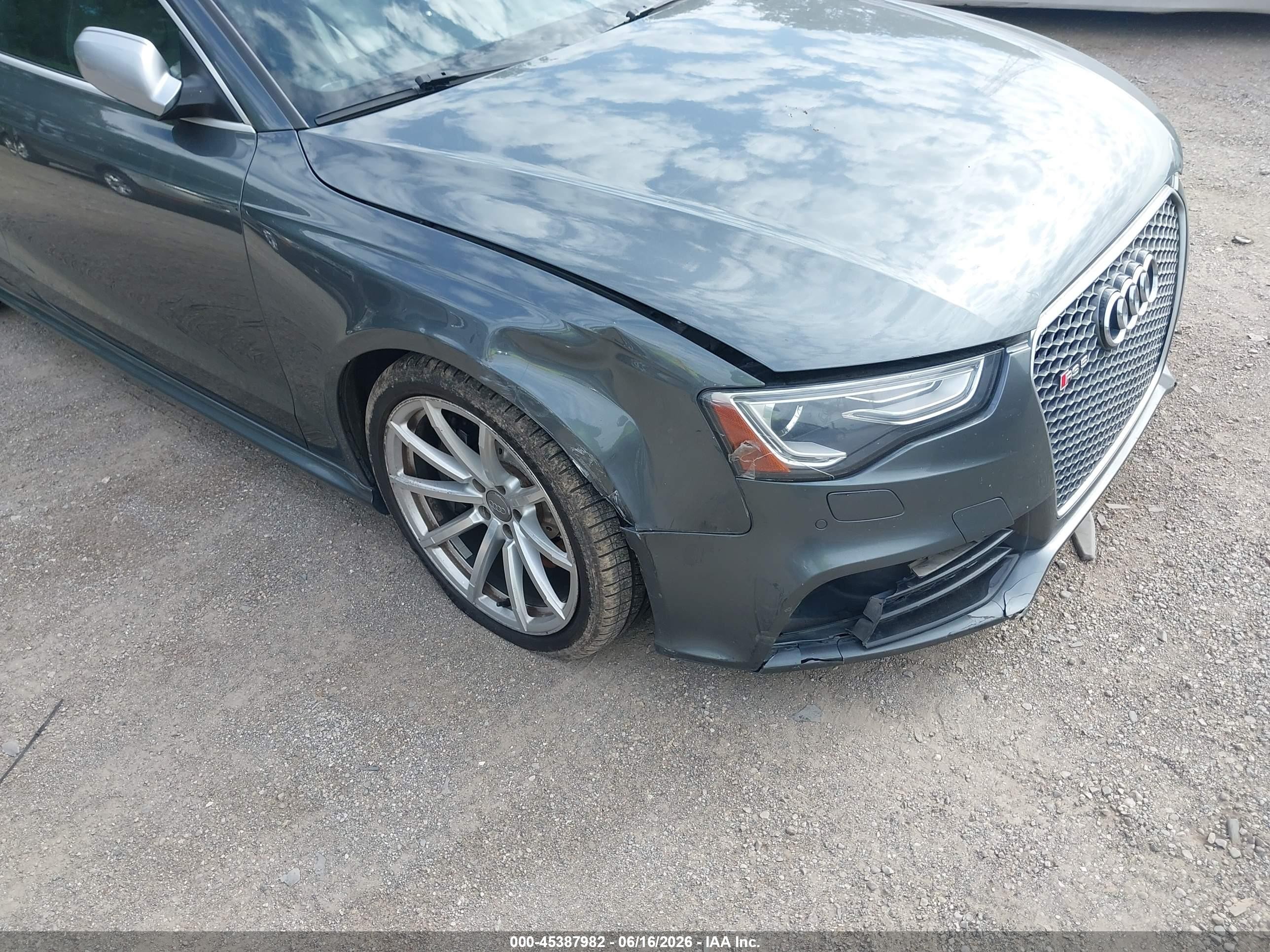 2013 Audi Rs 5 4.2 Gray vin: WUAC6AFR7DA900985