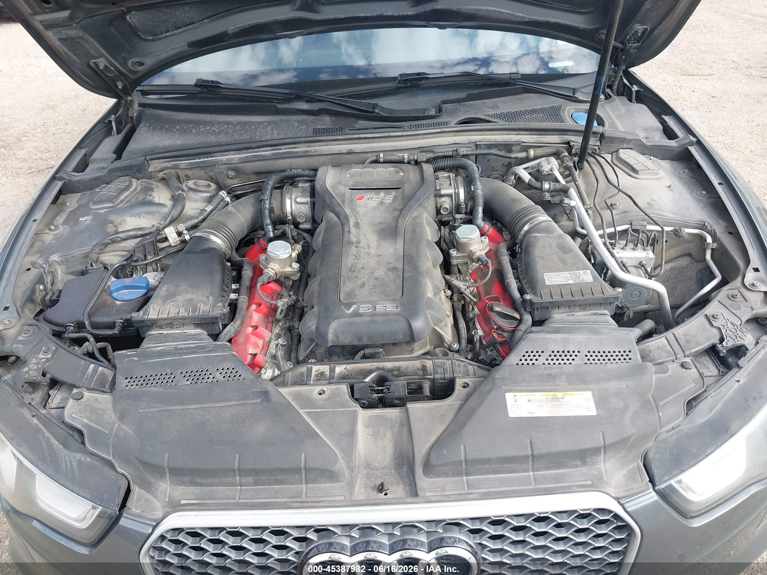 2013 Audi Rs 5 4.2 Gray vin: WUAC6AFR7DA900985