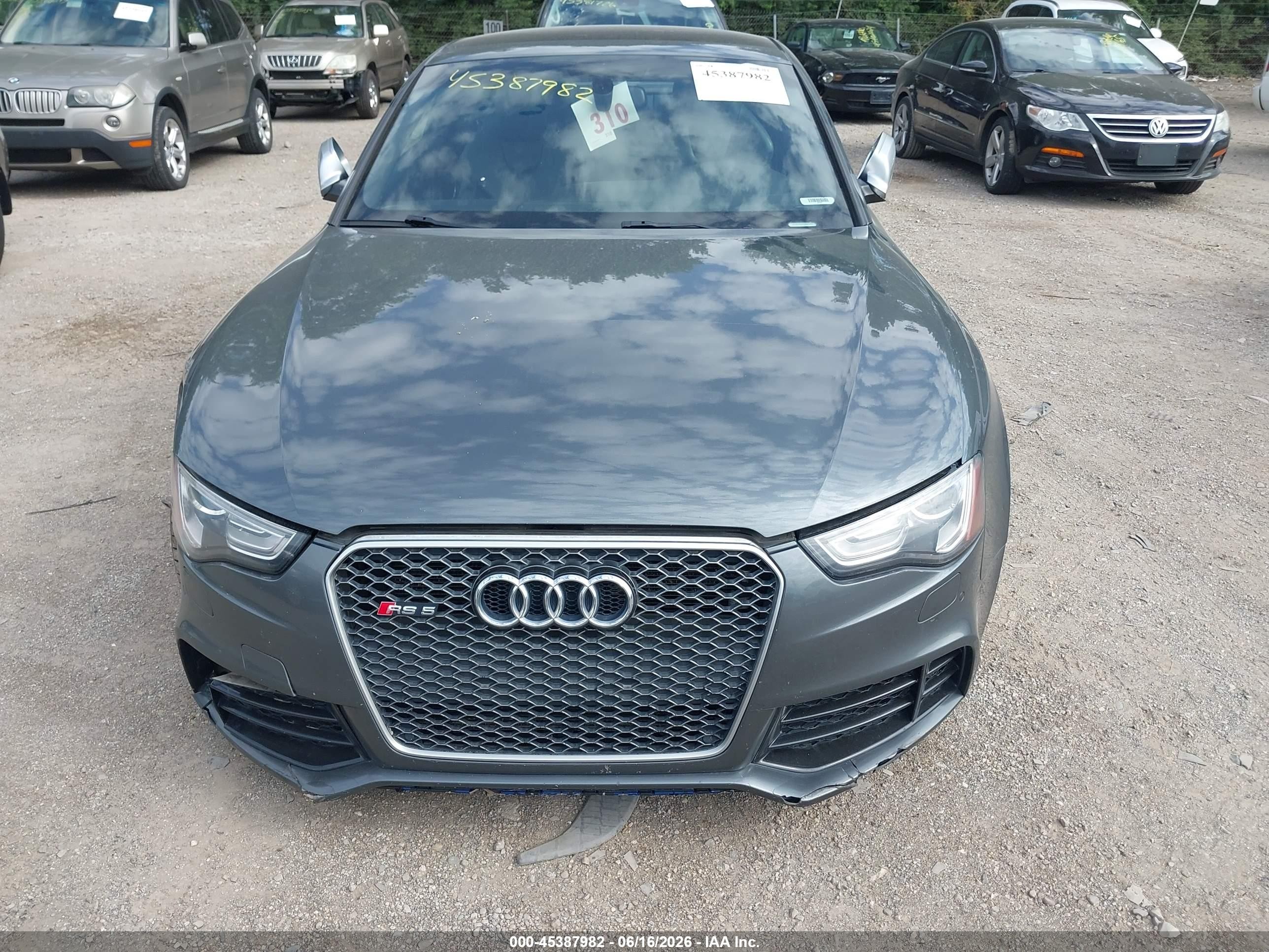 2013 Audi Rs 5 4.2 Gray vin: WUAC6AFR7DA900985