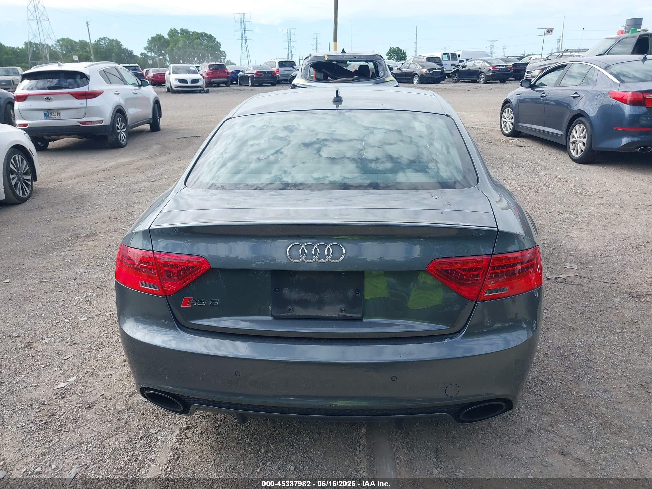 2013 Audi Rs 5 4.2 Gray vin: WUAC6AFR7DA900985