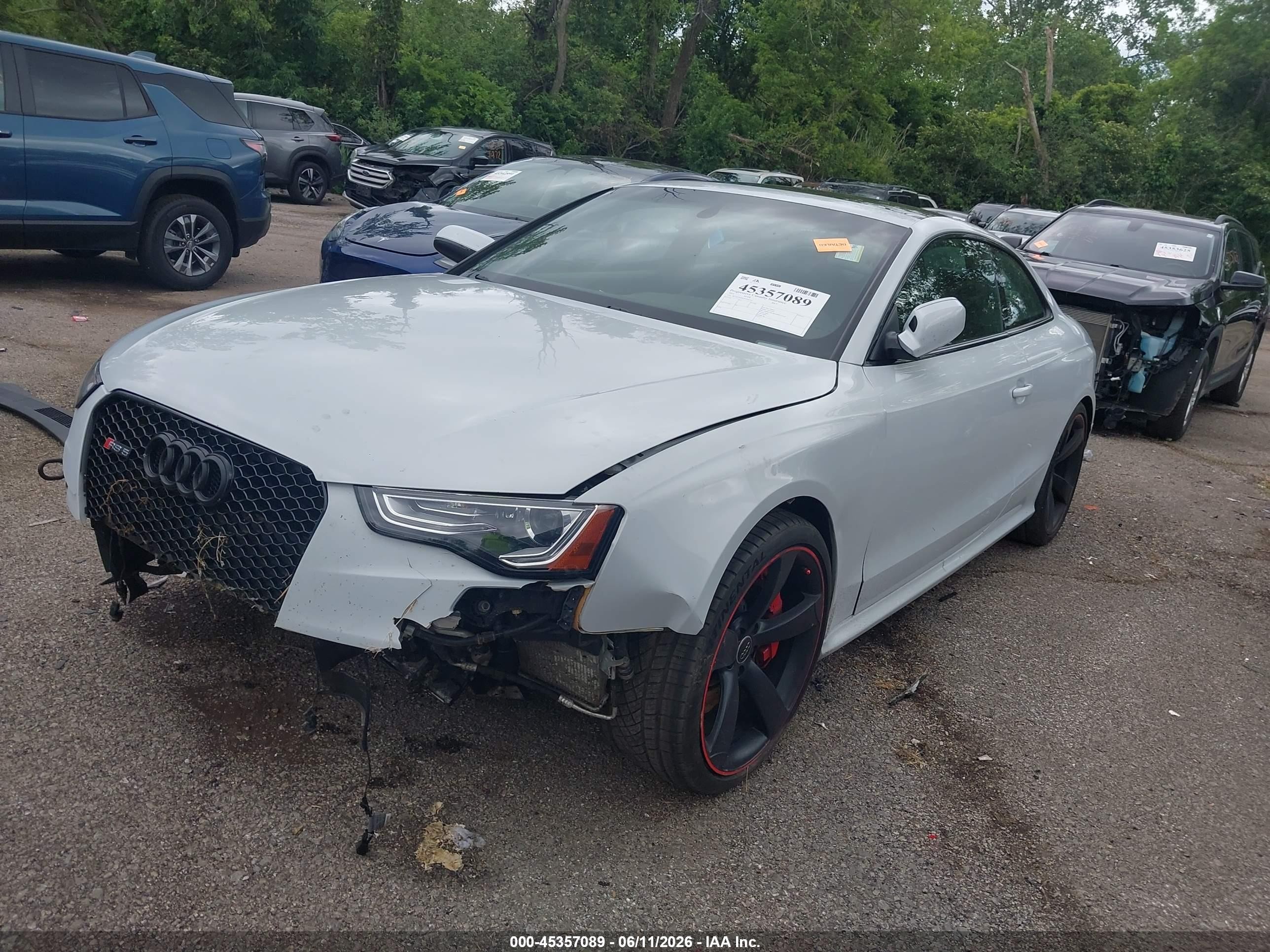 2015 Audi Rs 5 4.2 White vin: WUAC6AFR7FA901363