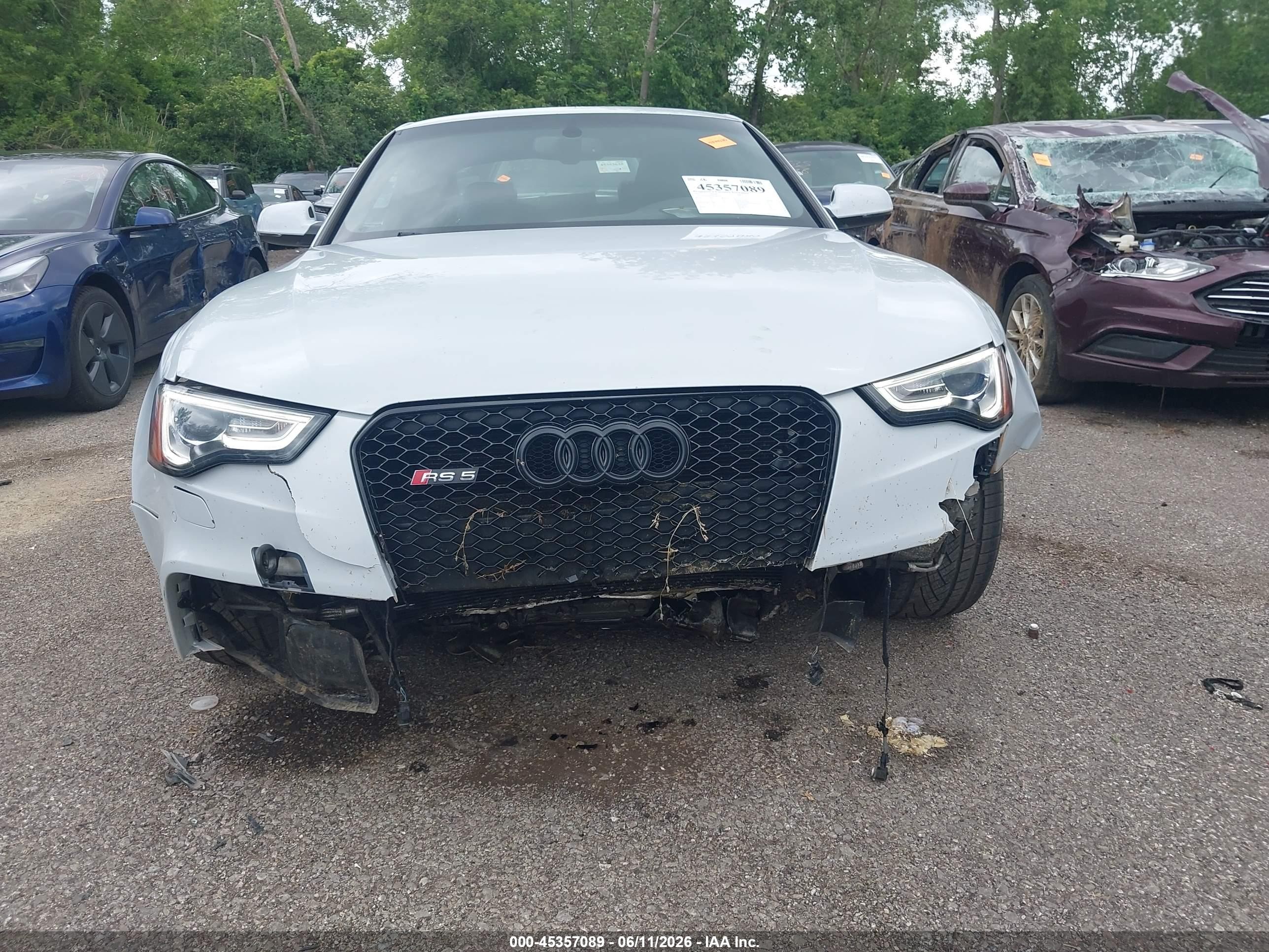 2015 Audi Rs 5 4.2 White vin: WUAC6AFR7FA901363