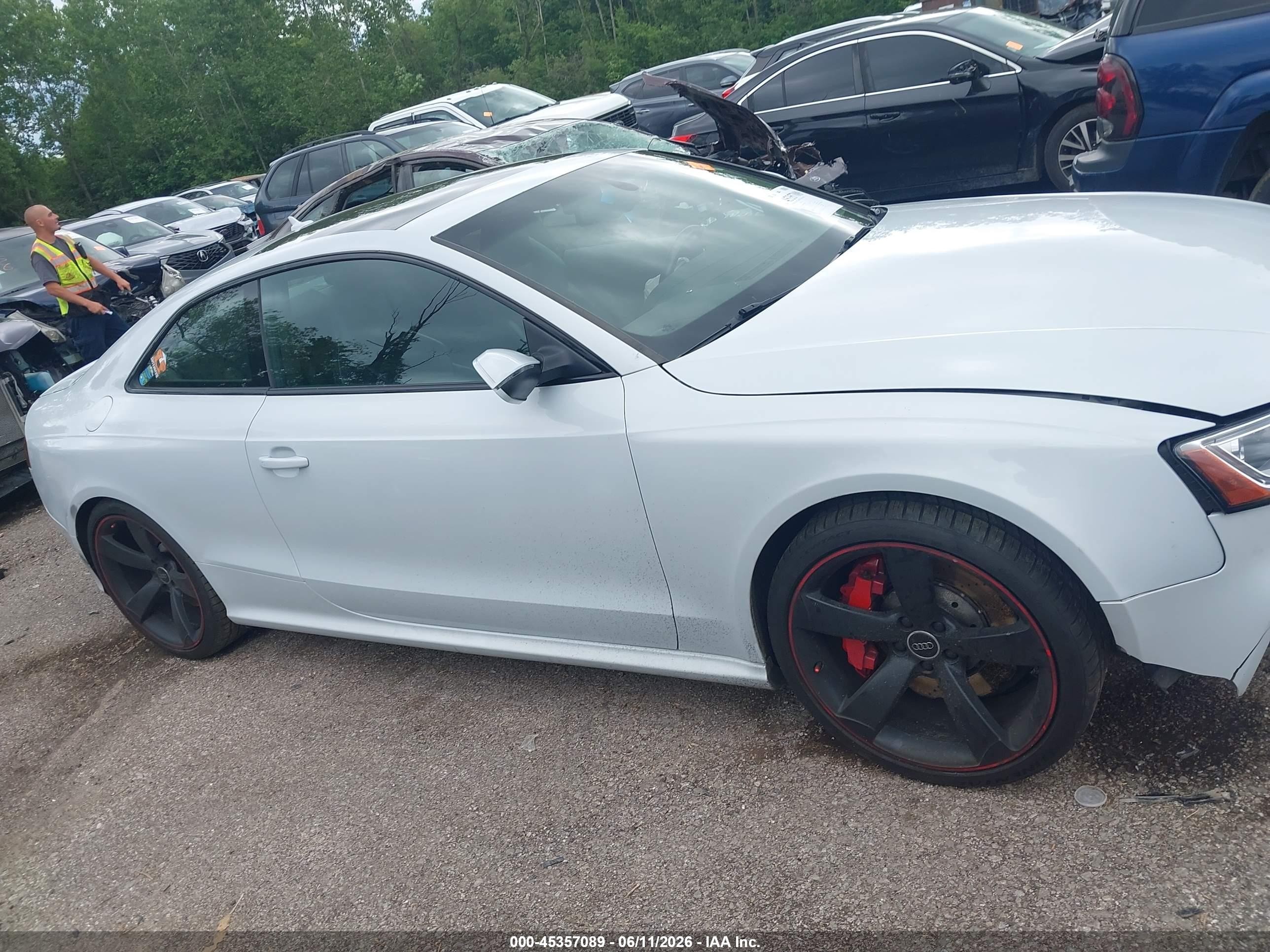 2015 Audi Rs 5 4.2 White vin: WUAC6AFR7FA901363