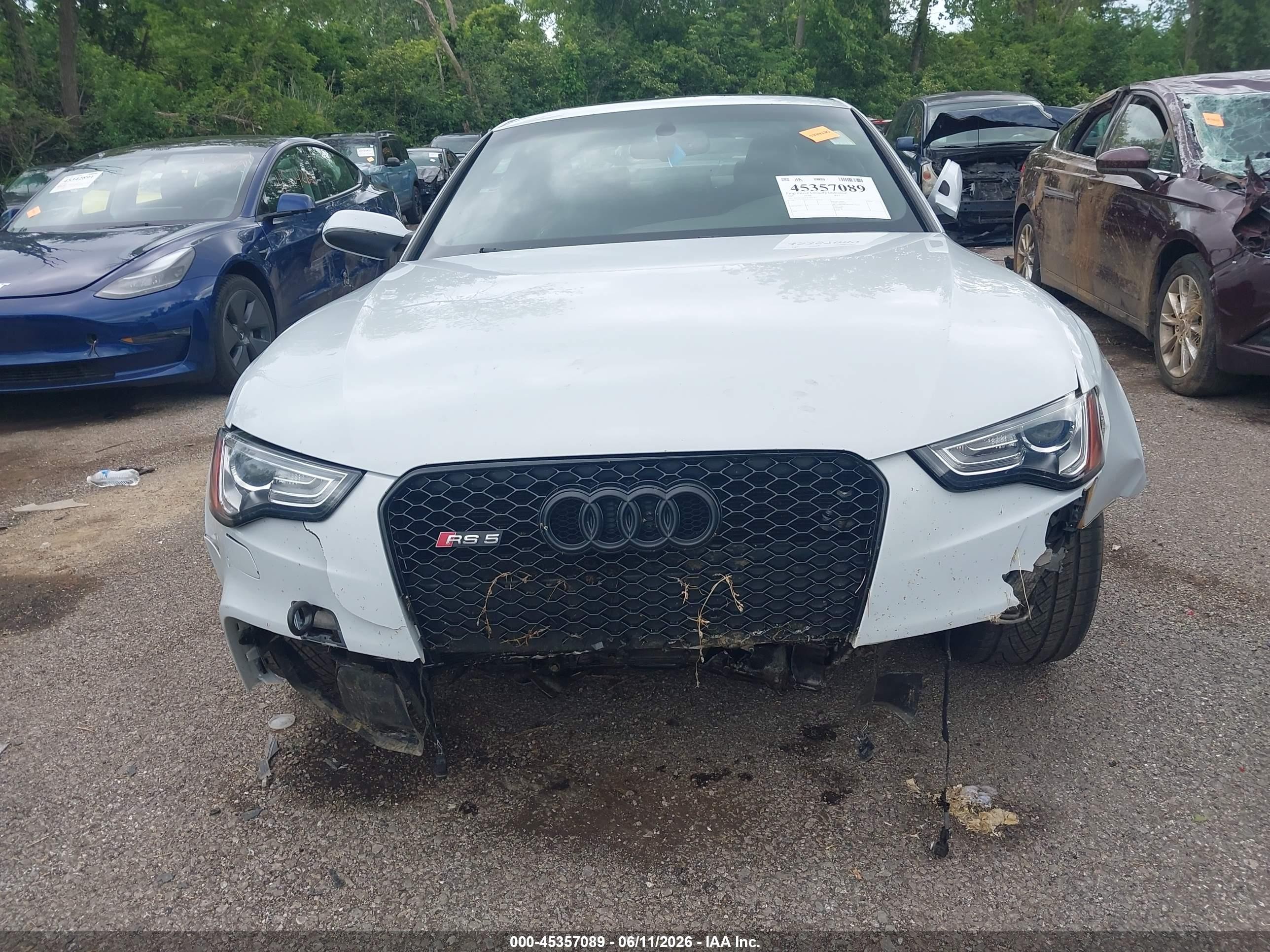 2015 Audi Rs 5 4.2 White vin: WUAC6AFR7FA901363