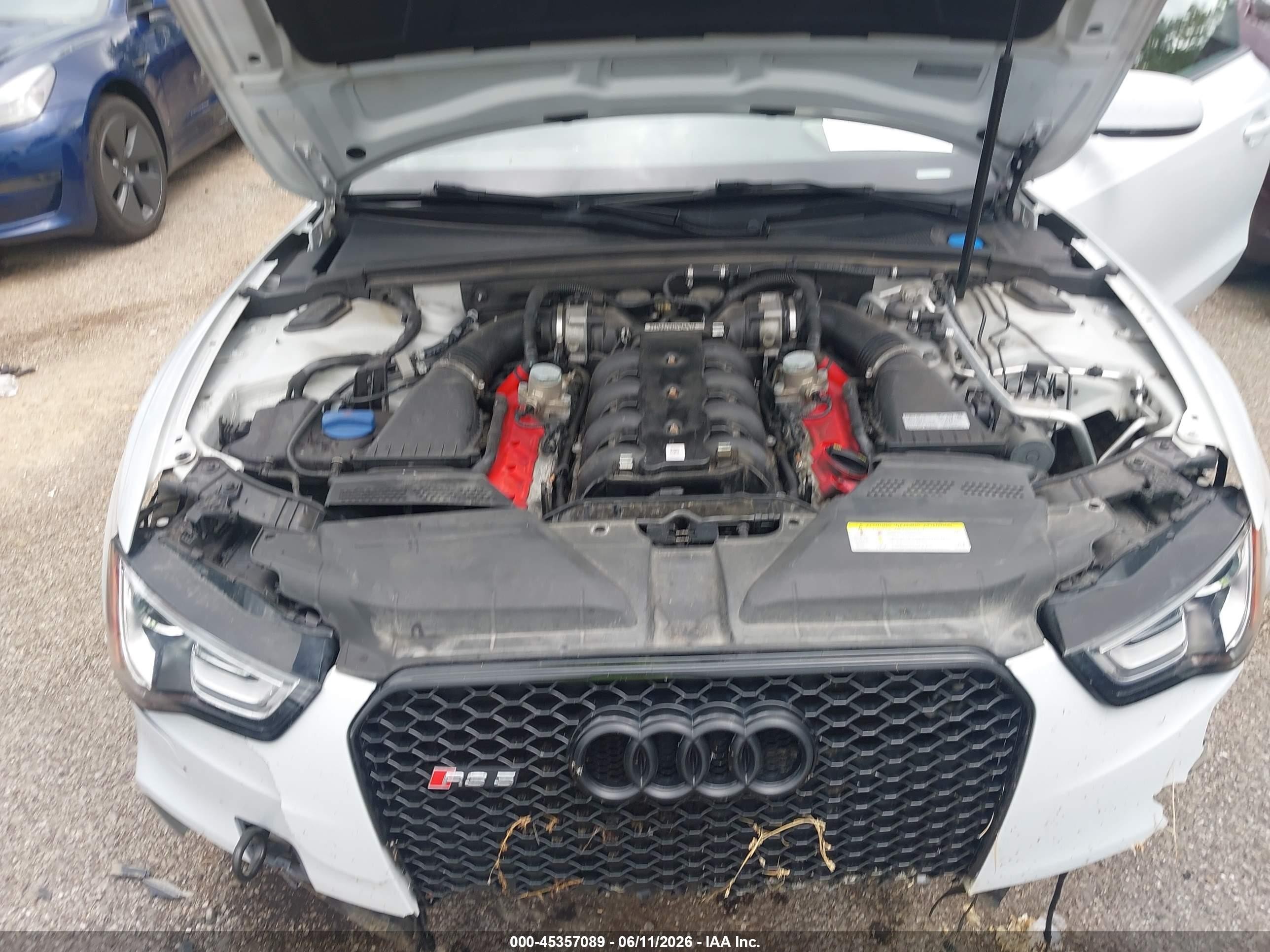 2015 Audi Rs 5 4.2 White vin: WUAC6AFR7FA901363