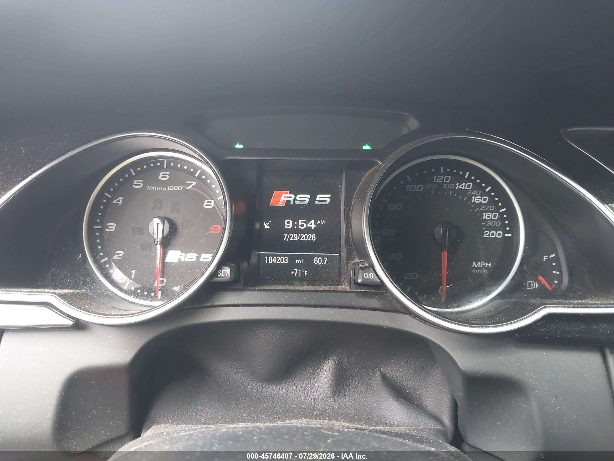 2013 Audi Rs 5 4.2 Black vin: WUAC6AFR8DA902390