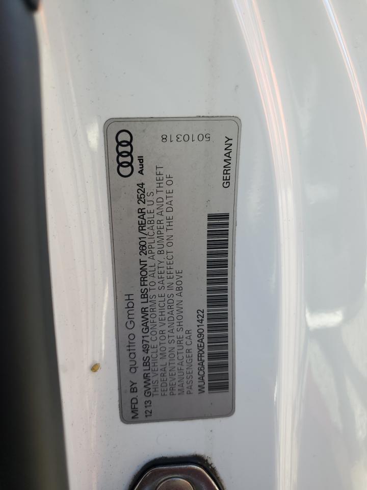 2014 Audi Rs5 White vin: WUAC6AFRXEA901422