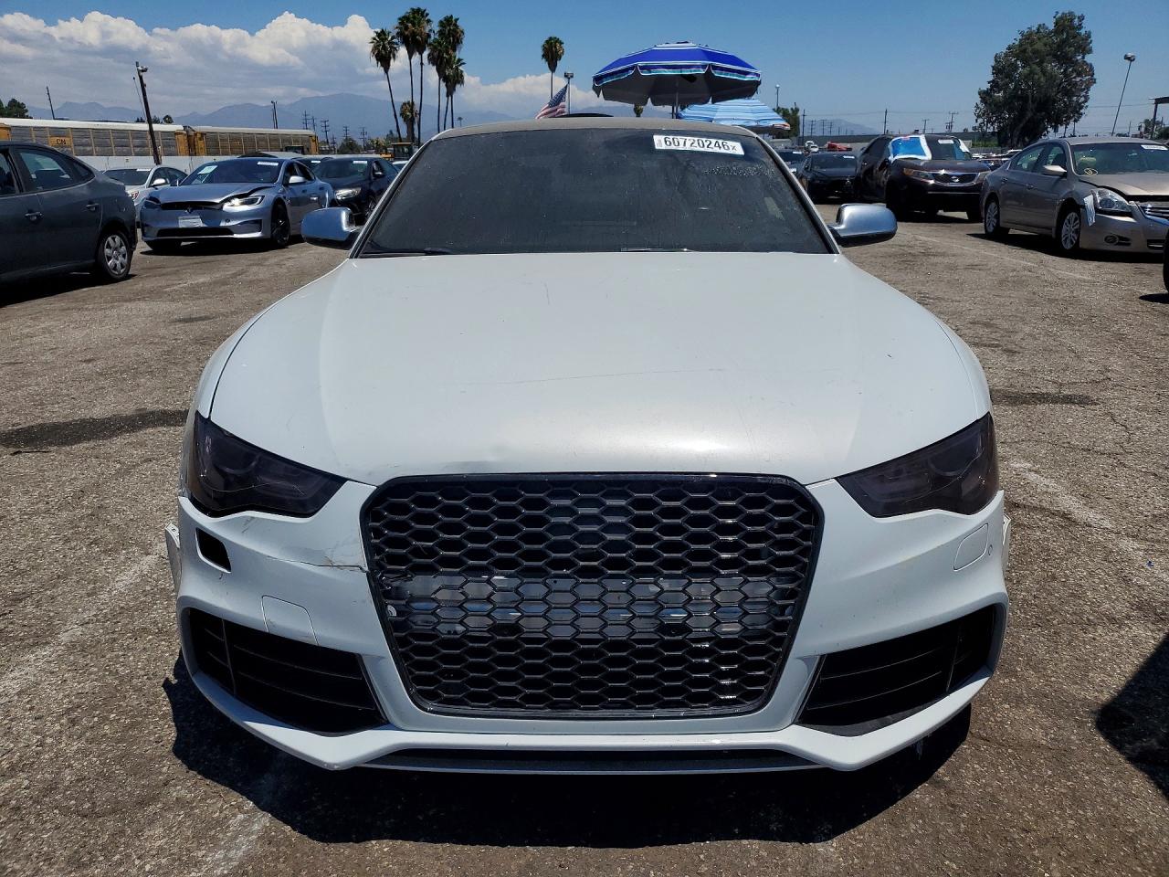 2015 Audi Rs5 White vin: WUAC6AFRXFA900322