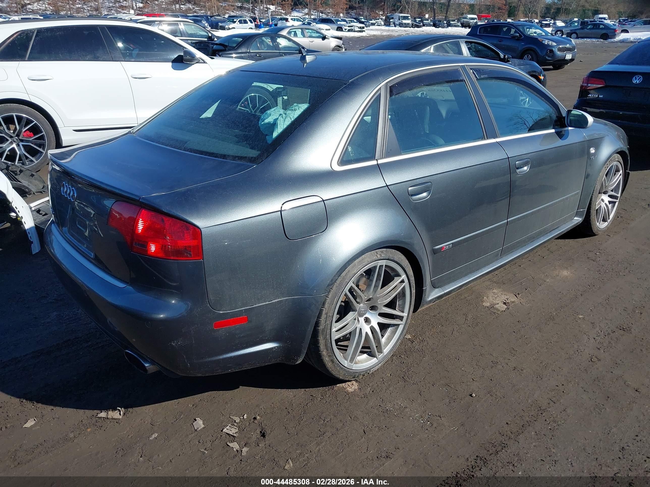 2008 Audi Rs 4 4.2l Gray vin: WUADU78E18N901748