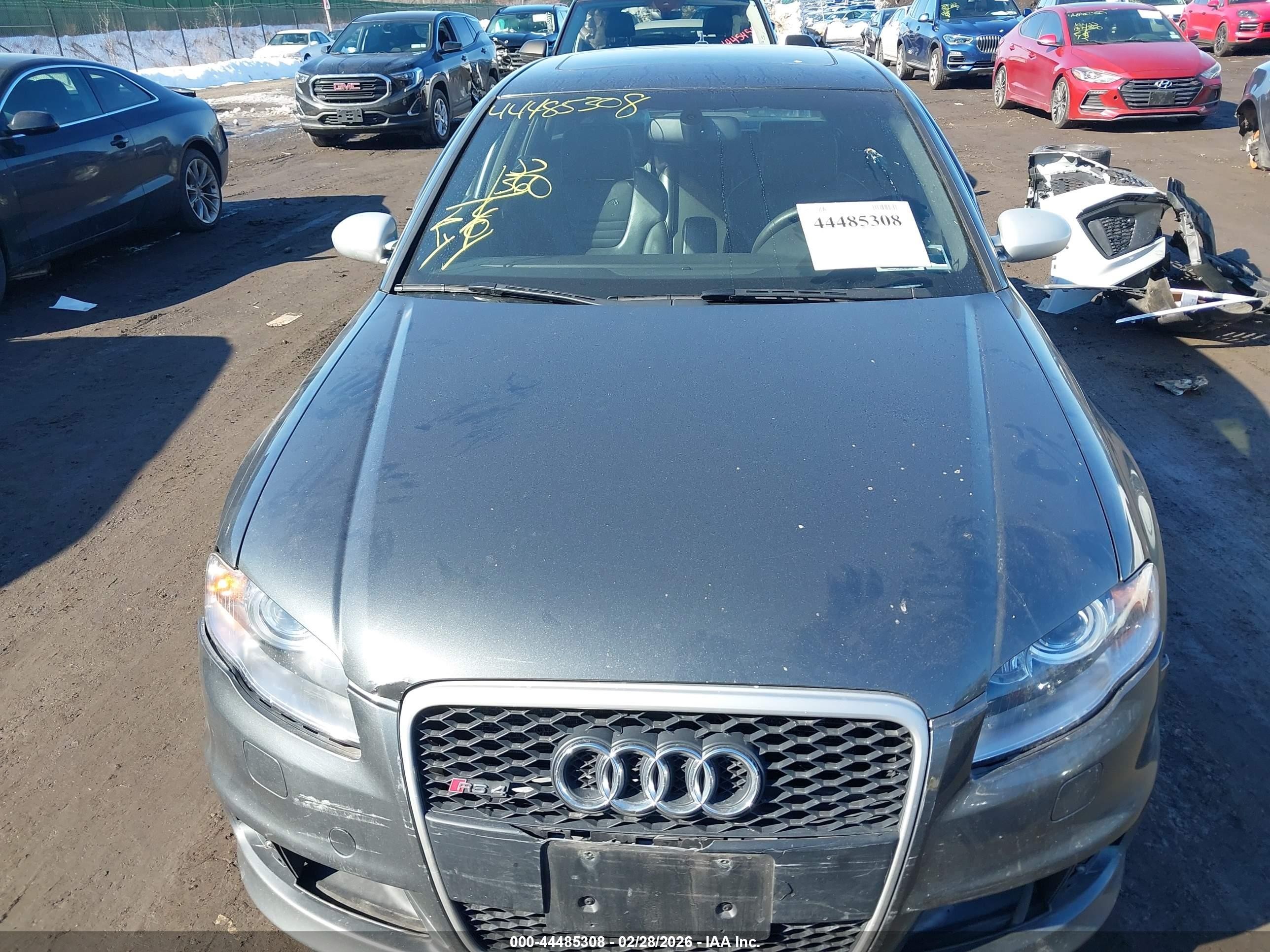 2008 Audi Rs 4 4.2l Gray vin: WUADU78E18N901748