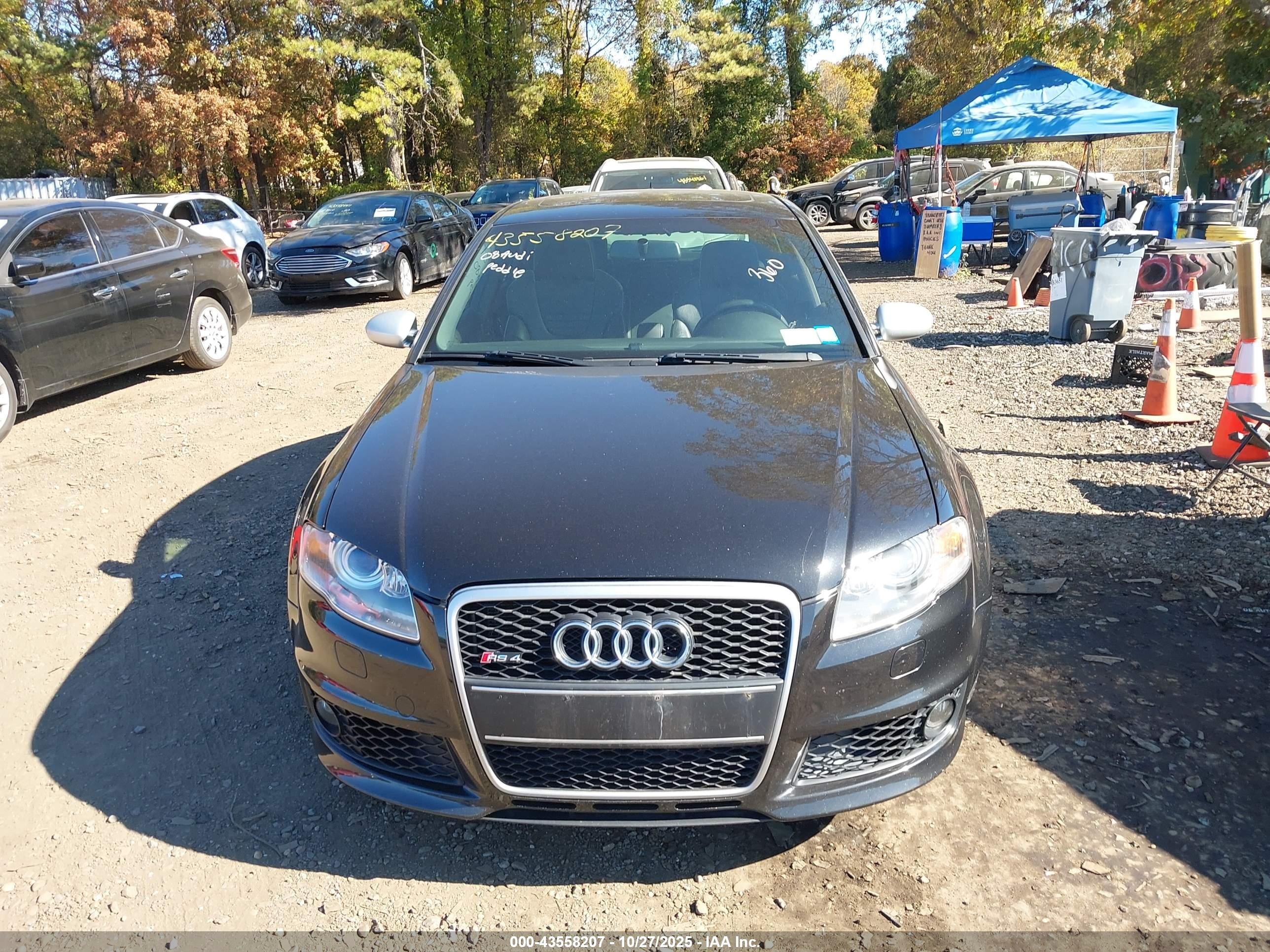 2008 Audi Rs 4 4.2l Black vin: WUADU78E78N902211