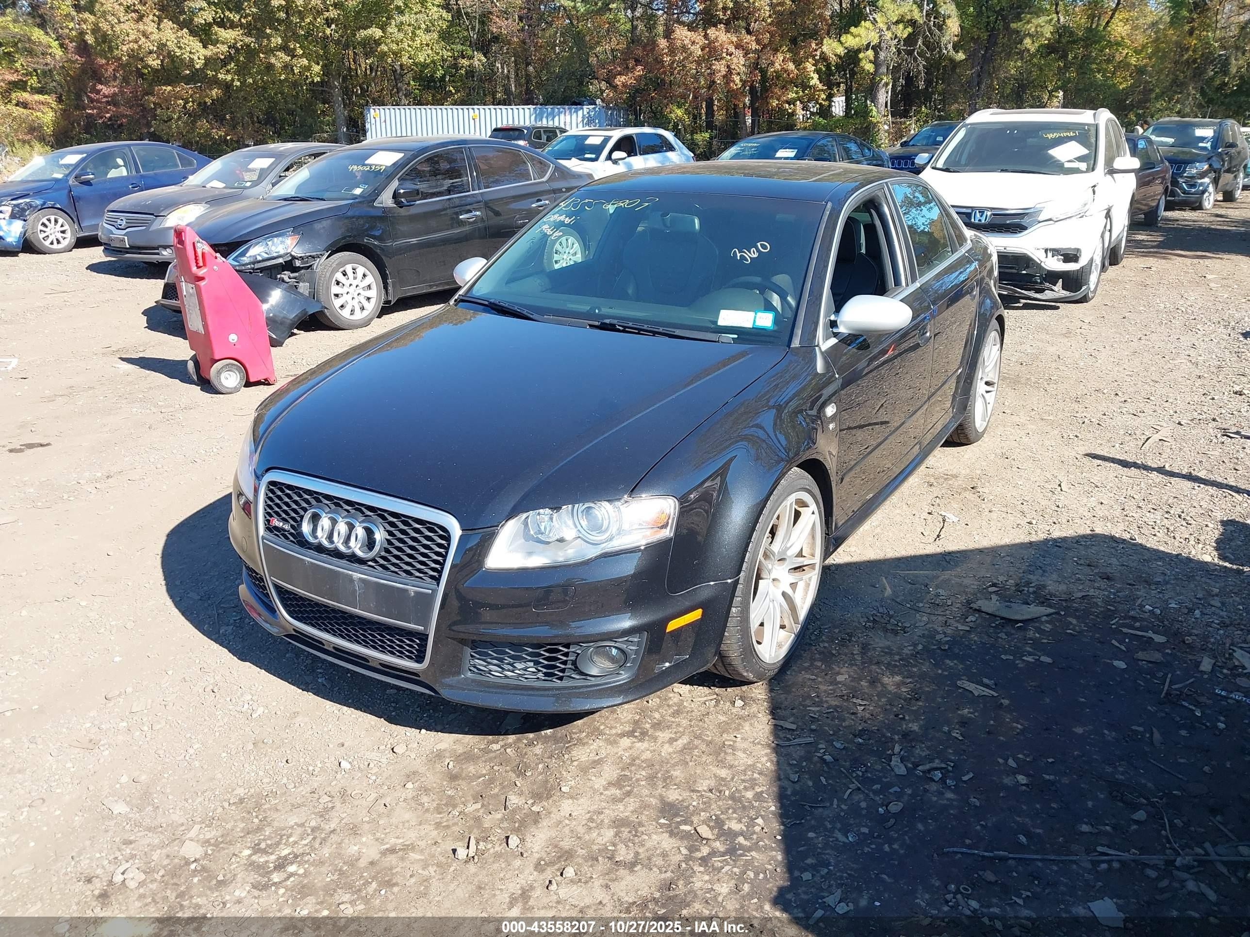 2008 Audi Rs 4 4.2l Black vin: WUADU78E78N902211
