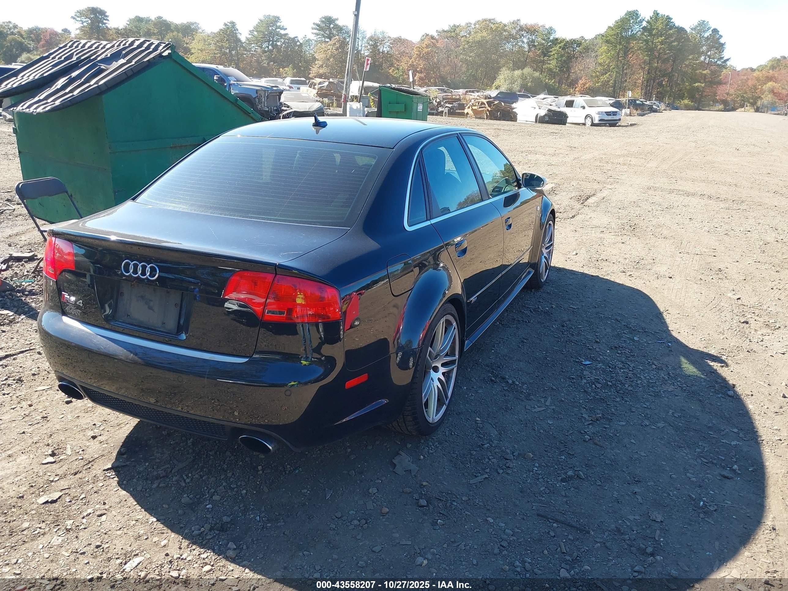 2008 Audi Rs 4 4.2l Black vin: WUADU78E78N902211
