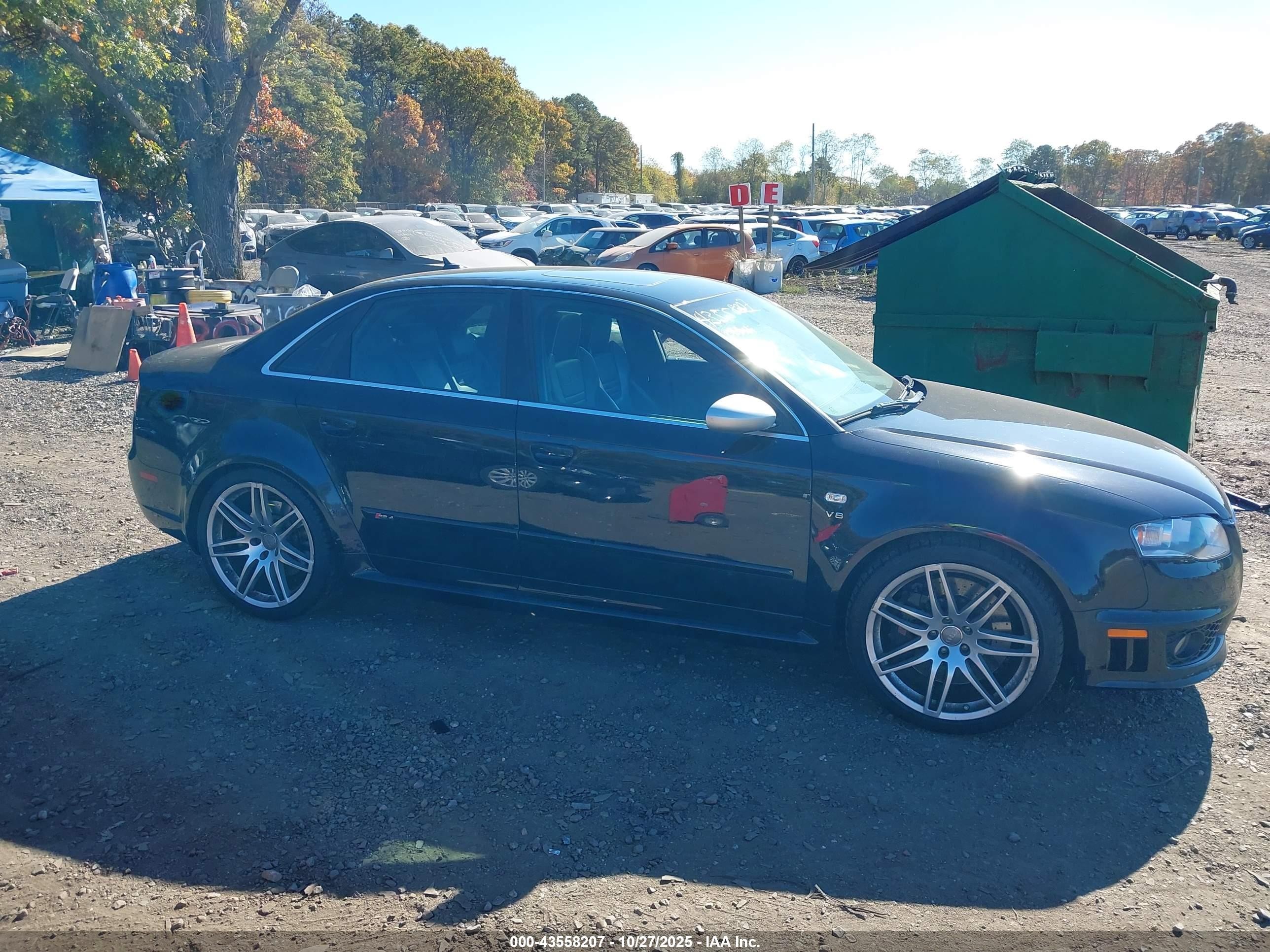 2008 Audi Rs 4 4.2l Black vin: WUADU78E78N902211