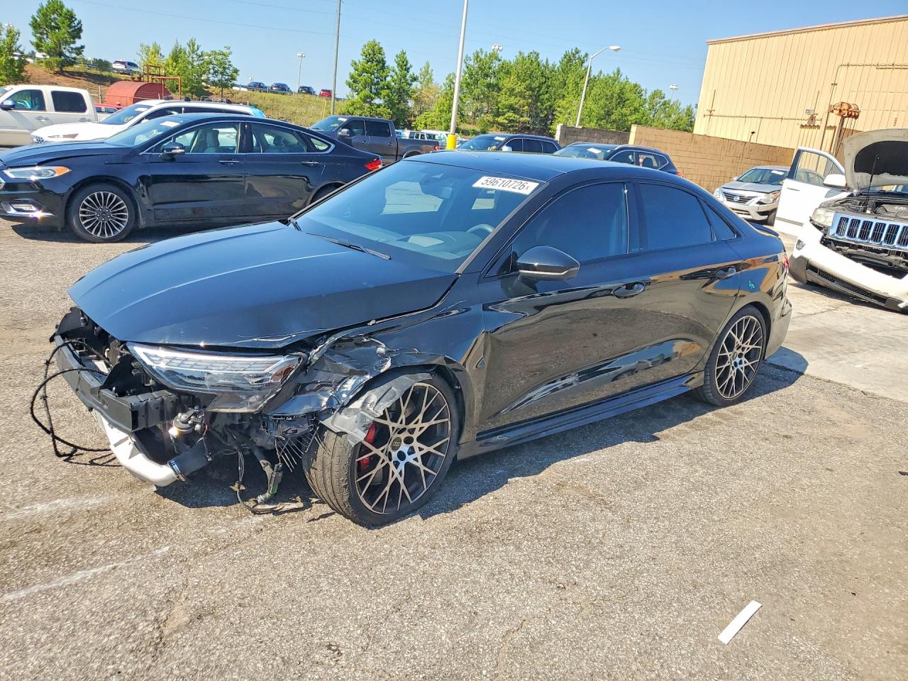 2025 Audi Rs3 Black vin: WUAGWDGY6SA909635