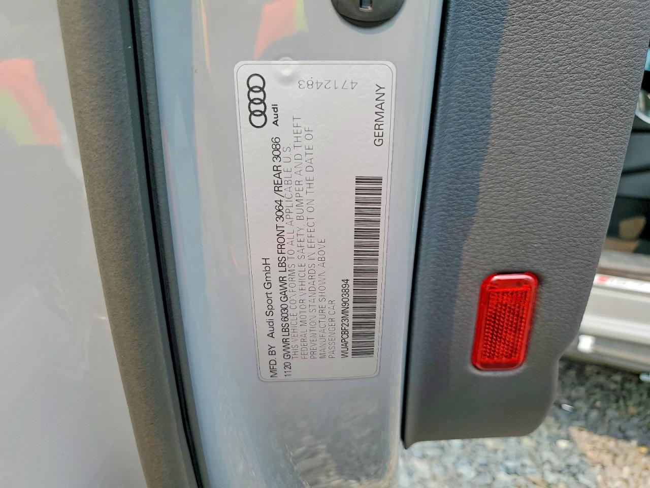 2021 Audi Rs7 Gray vin: WUAPCBF23MN903894