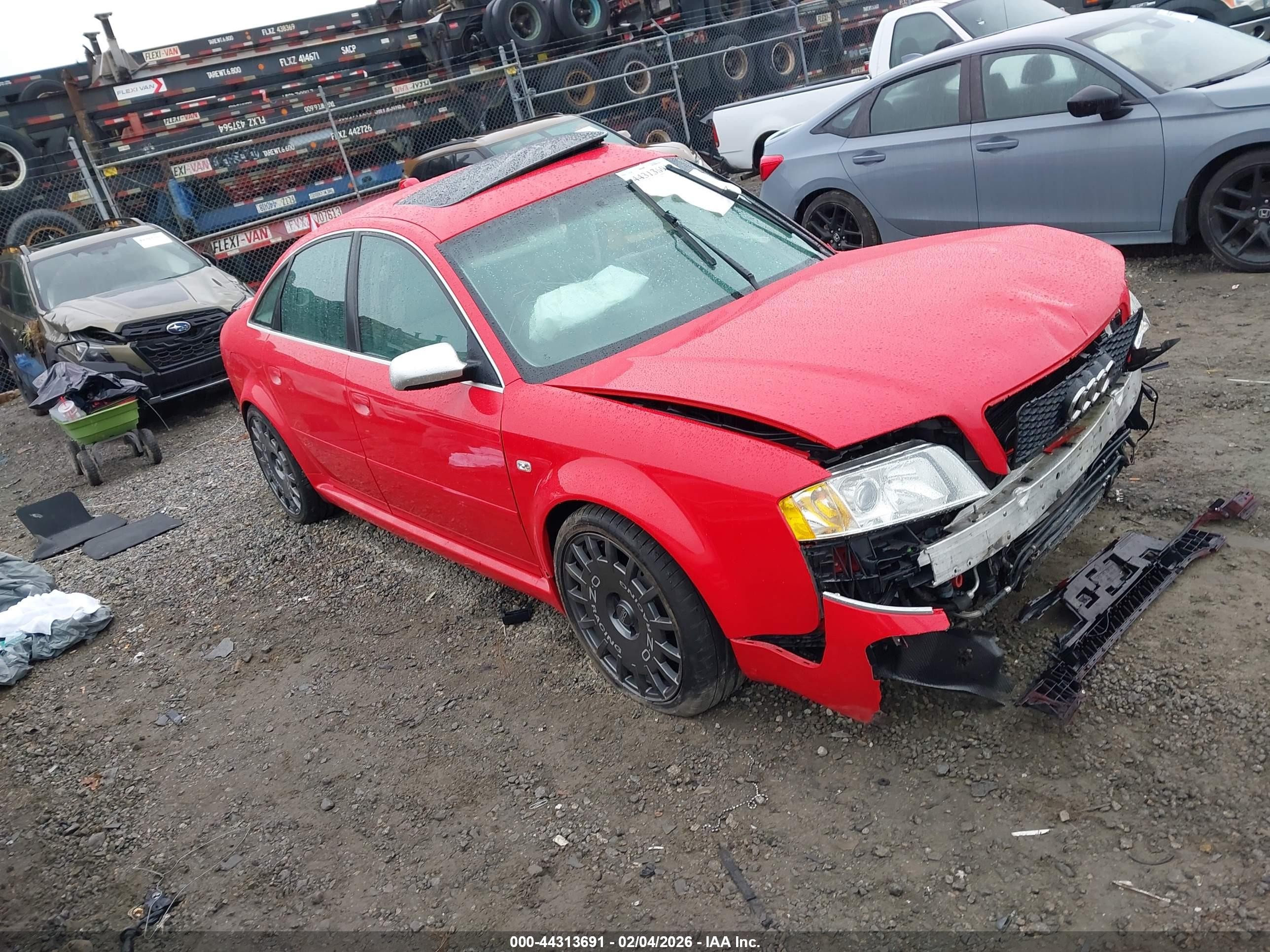 2003 Audi Rs6 4.2 Красный vin: WUAPV54B03N905731