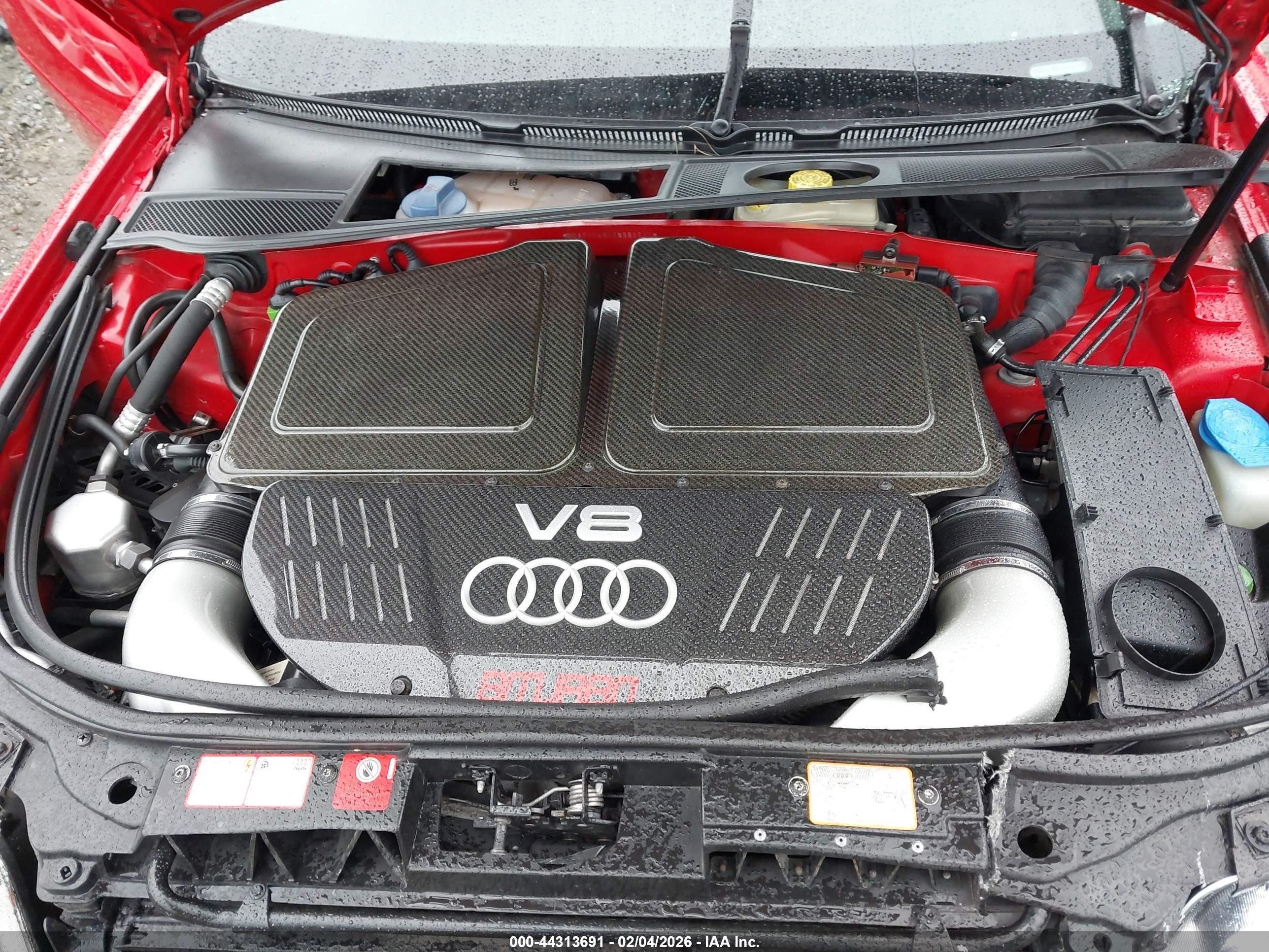 2003 Audi Rs6 4.2 Red vin: WUAPV54B03N905731