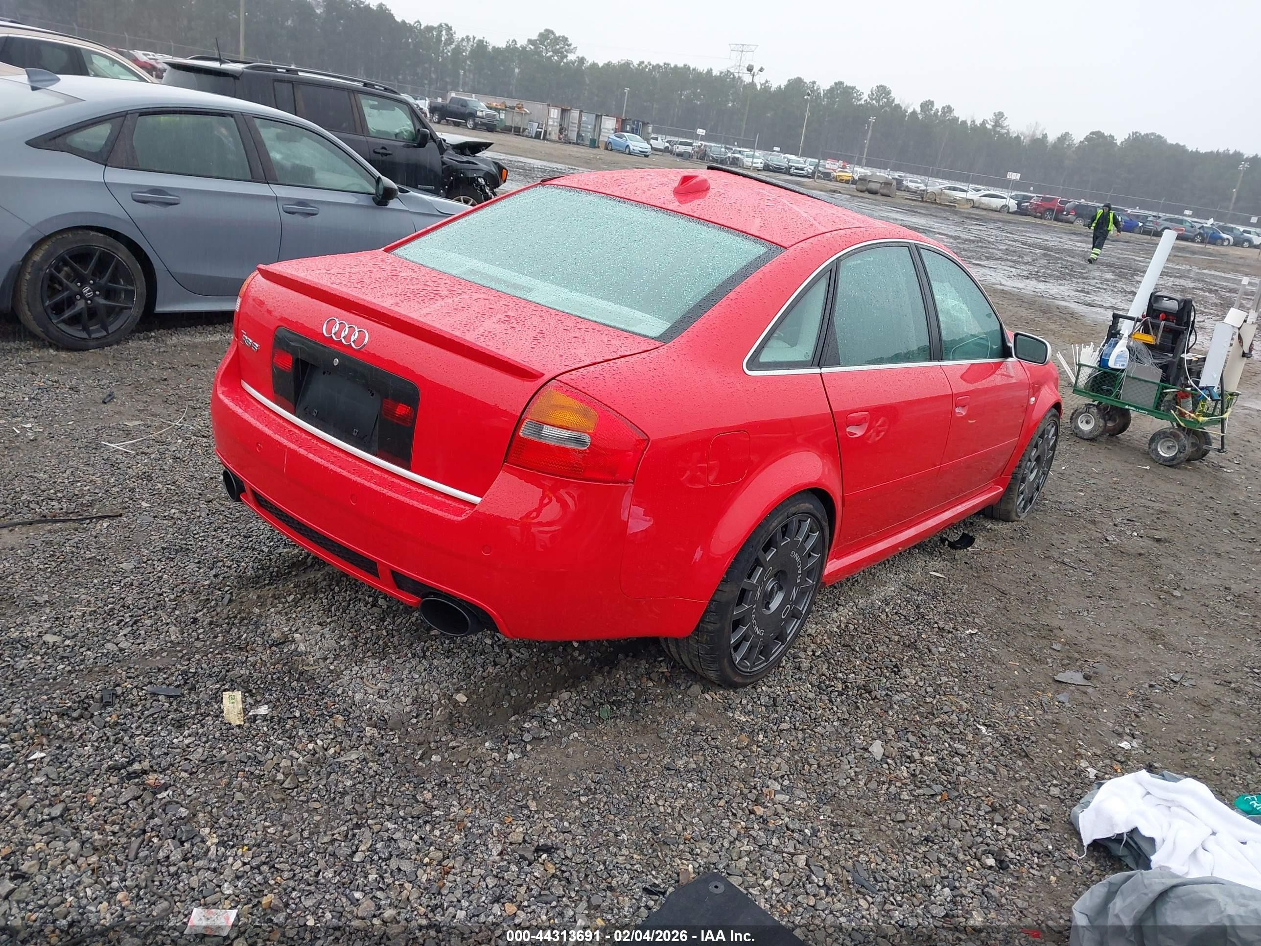 2003 Audi Rs6 4.2 Red vin: WUAPV54B03N905731