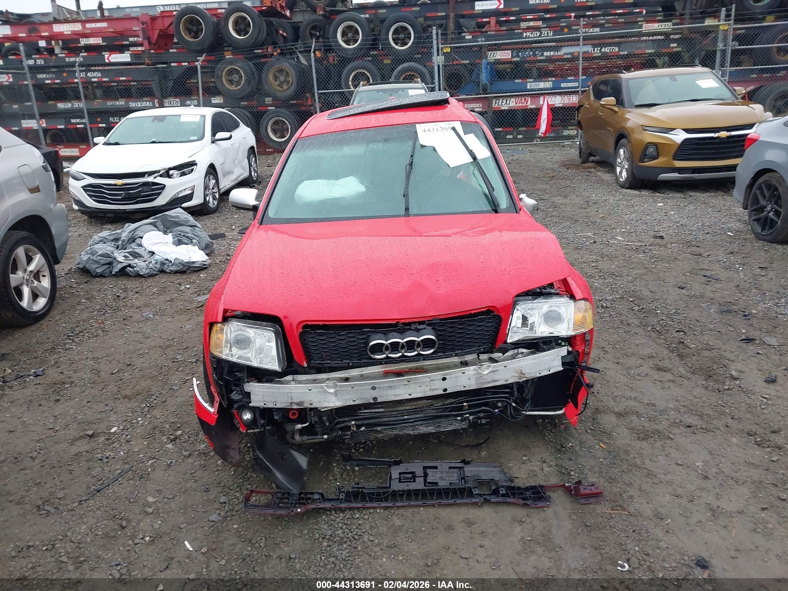 2003 Audi Rs6 4.2 Red vin: WUAPV54B03N905731