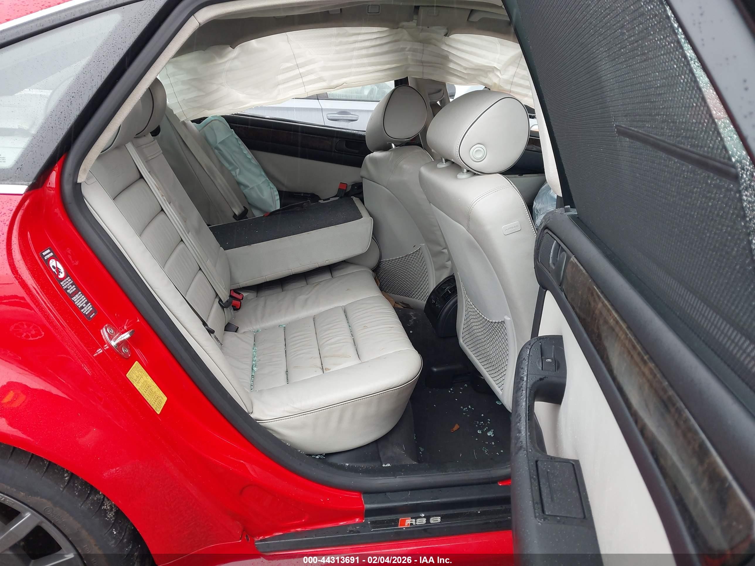 2003 Audi Rs6 4.2 Red vin: WUAPV54B03N905731