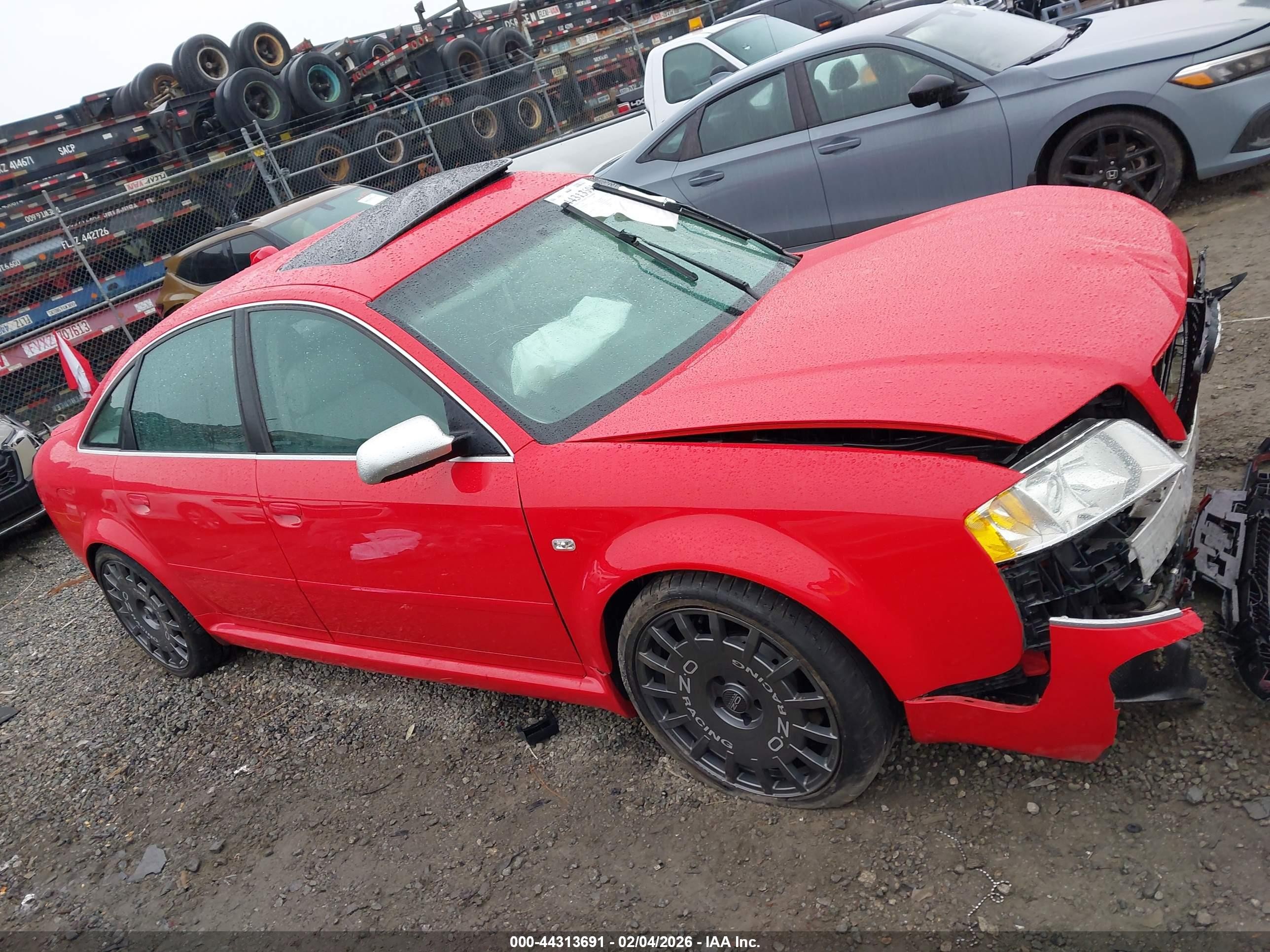 2003 Audi Rs6 4.2 Red vin: WUAPV54B03N905731