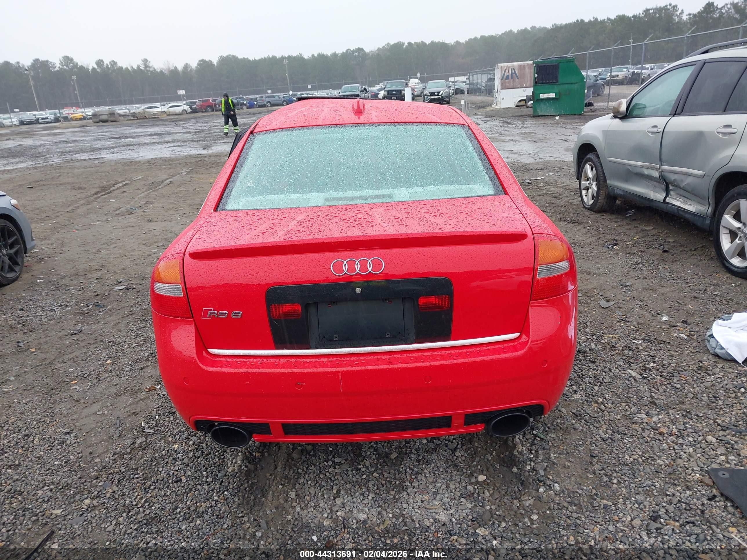 2003 Audi Rs6 4.2 Red vin: WUAPV54B03N905731