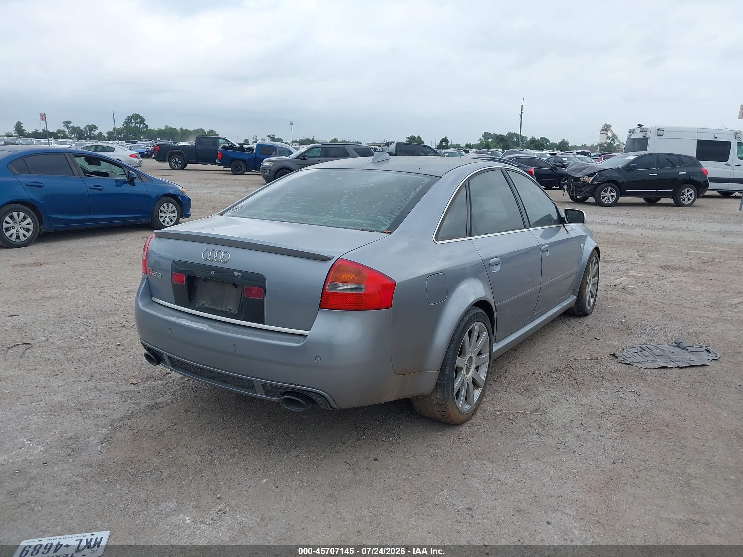 2003 Audi Rs6 4.2 Серый vin: WUAPV64B63N905562