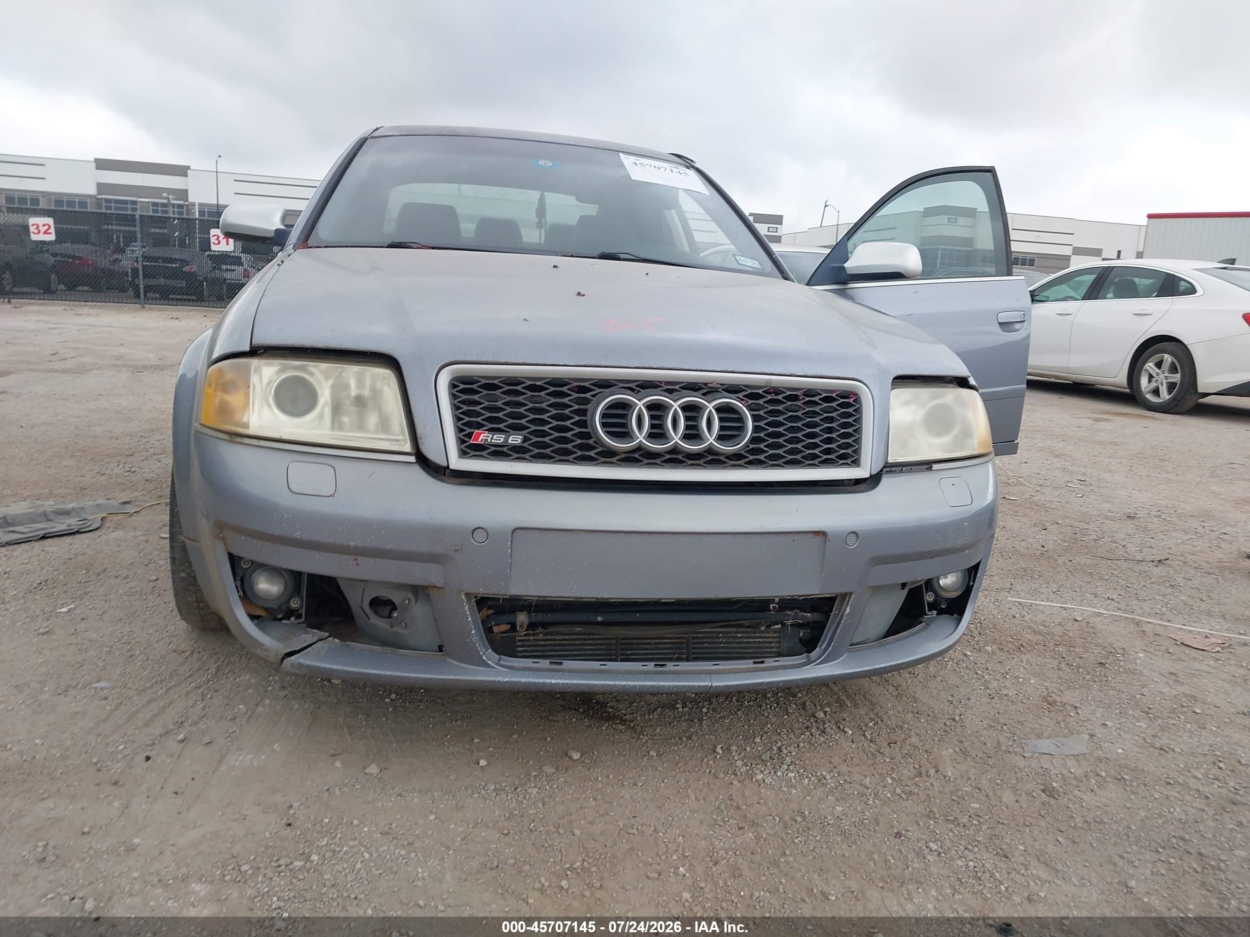 2003 Audi Rs6 4.2 Серый vin: WUAPV64B63N905562